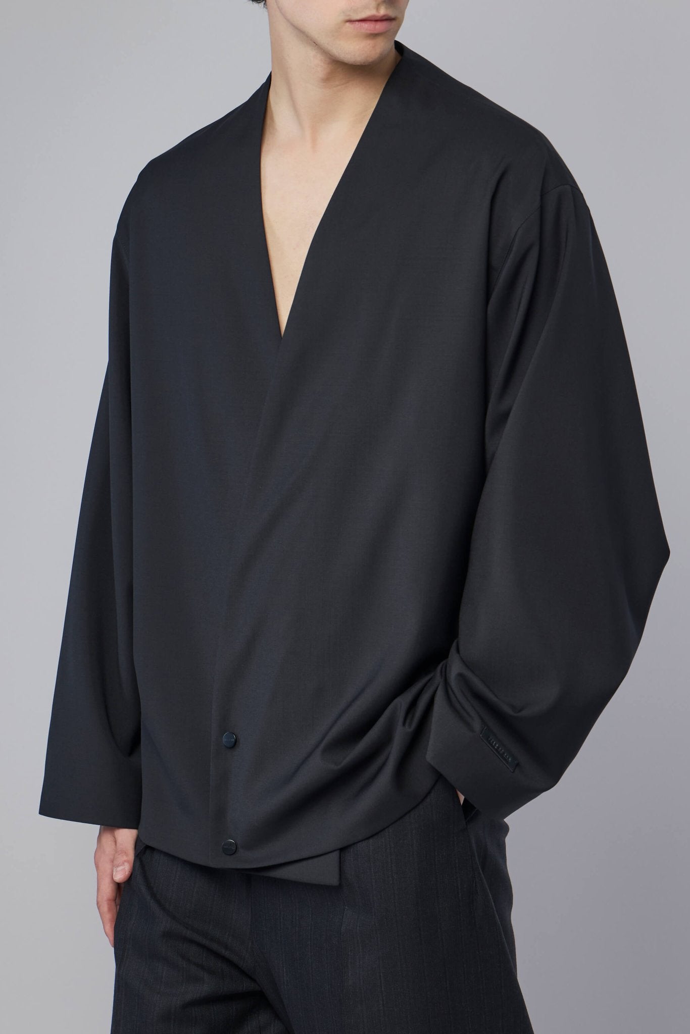 Fear Of God Relaxed Lapelless Jacket - Premium Wool – LABELS