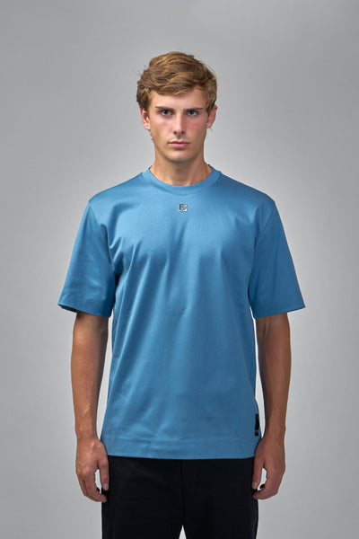 Cotton T-Shirt with FF Metal Detail