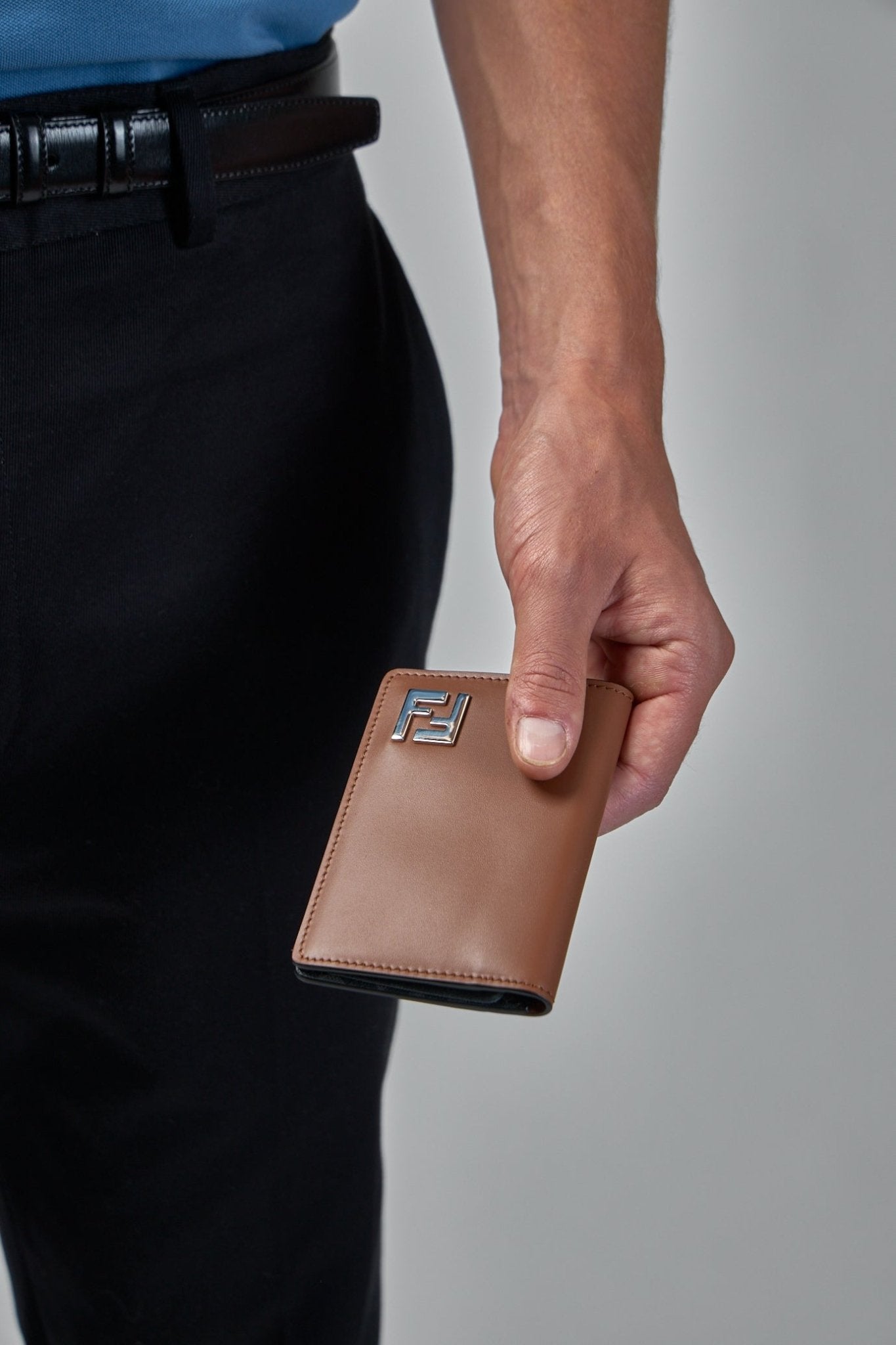 Fendi - FF Squared Leather Card Case - LABELS