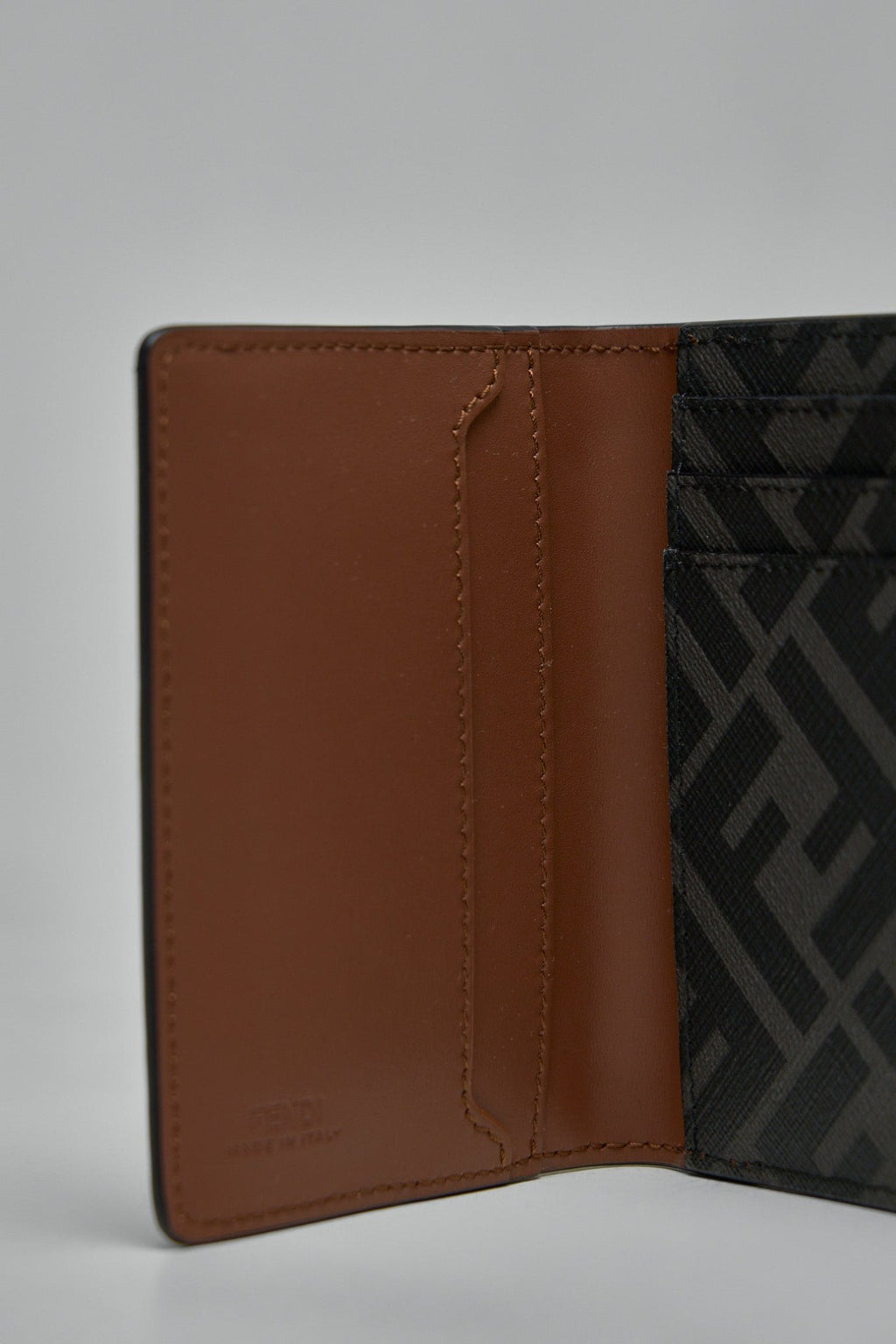 Fendi - FF Squared Leather Card Case - LABELS