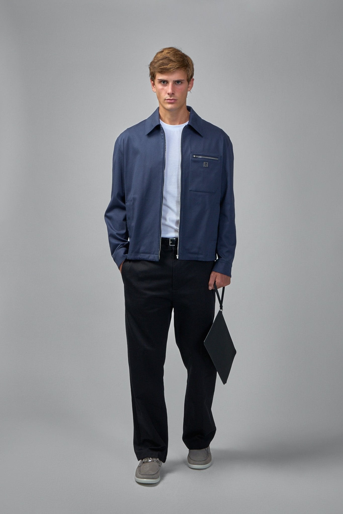 Fendi - Jacket with Logo - Shaped Appliqué - LABELS