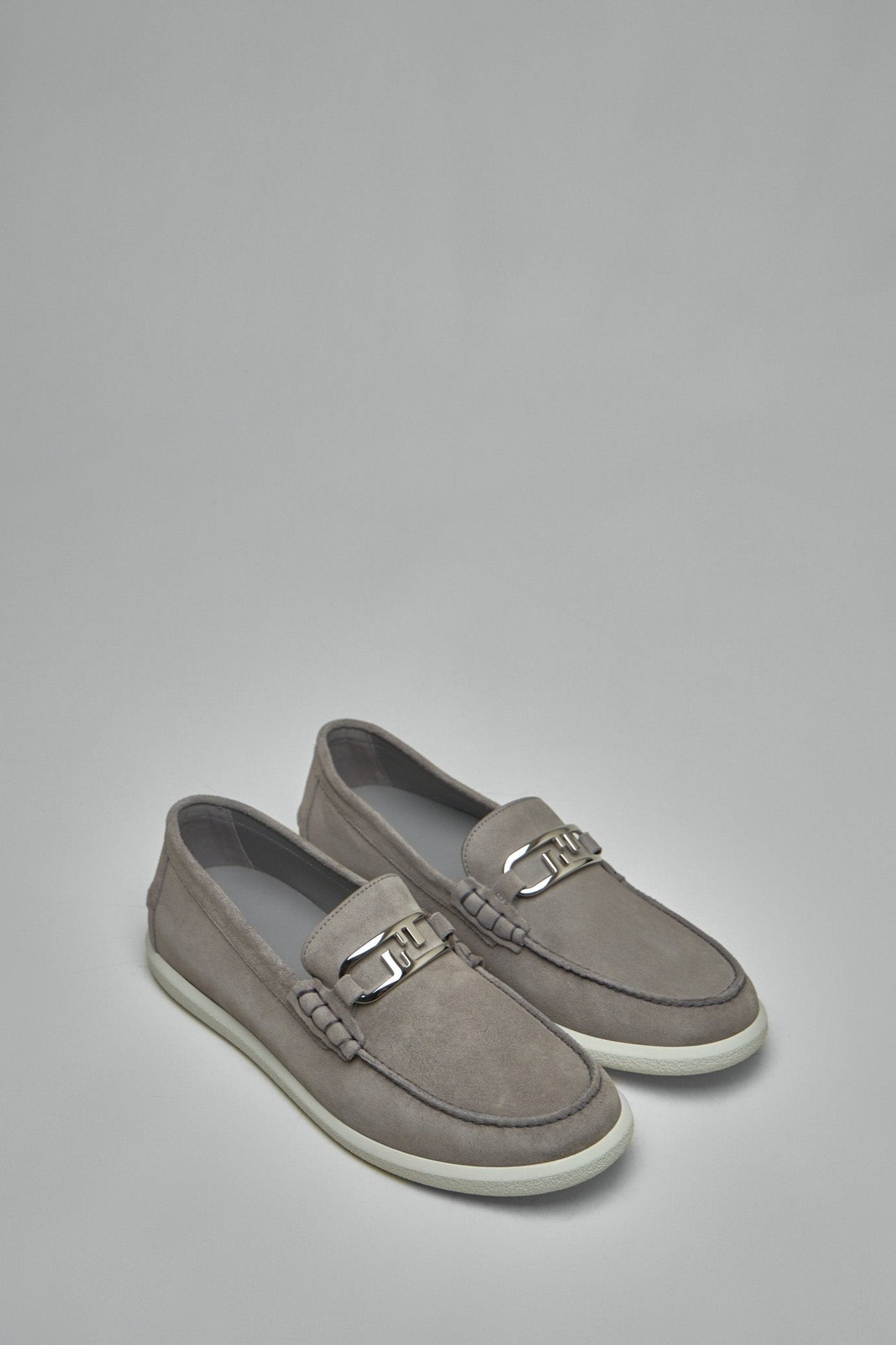 Fendi - O'Lock Suede Loafers - LABELS