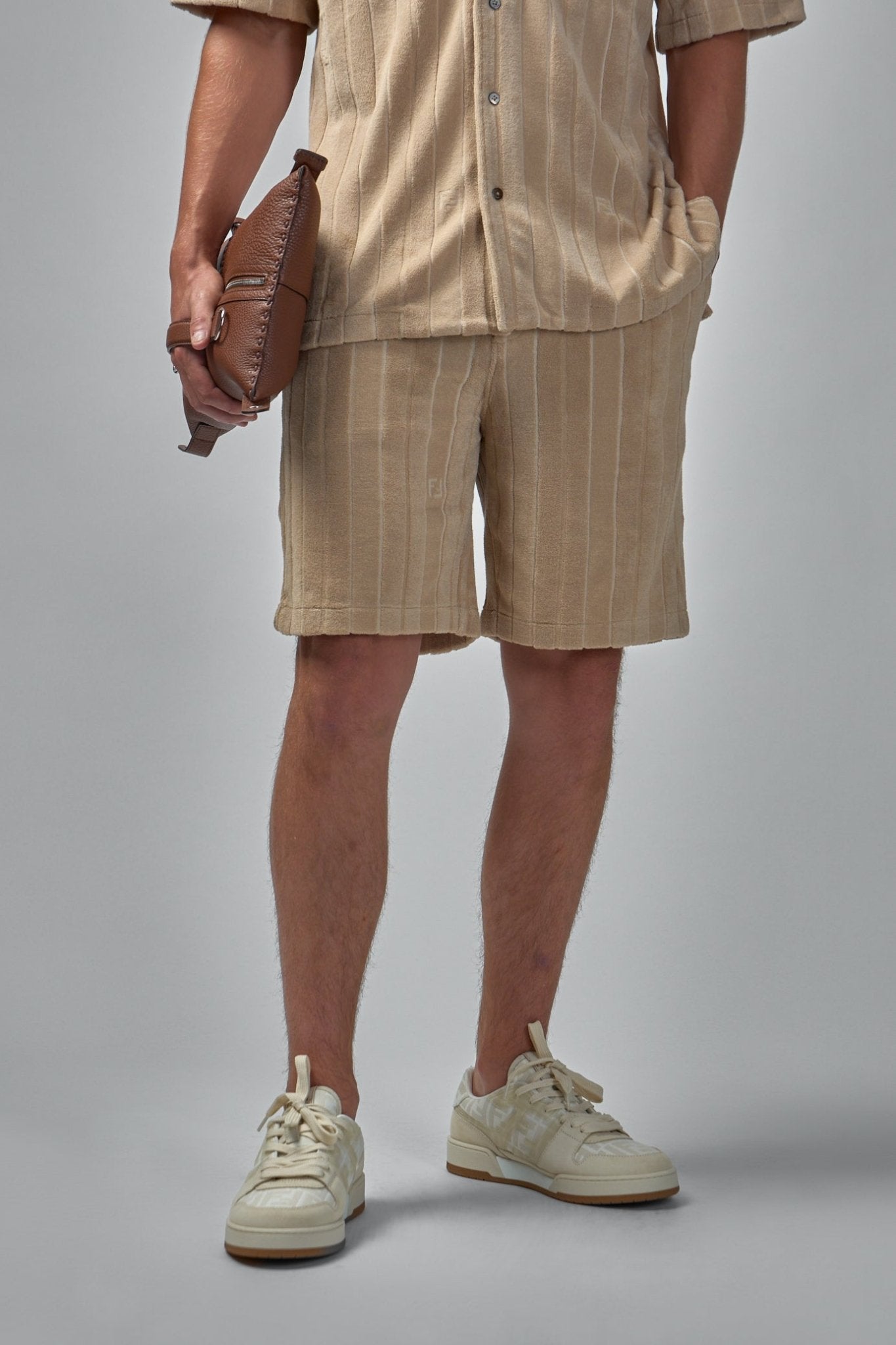 Fendi Shorts - Beige Terry-Cloth Savana Style – LABELS