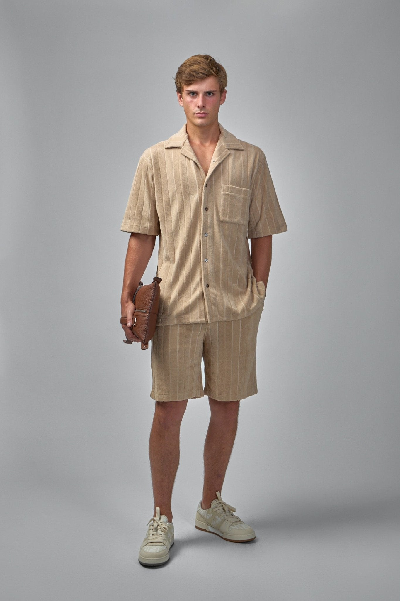 Fendi Shorts - Beige Terry-Cloth Savana Style – LABELS