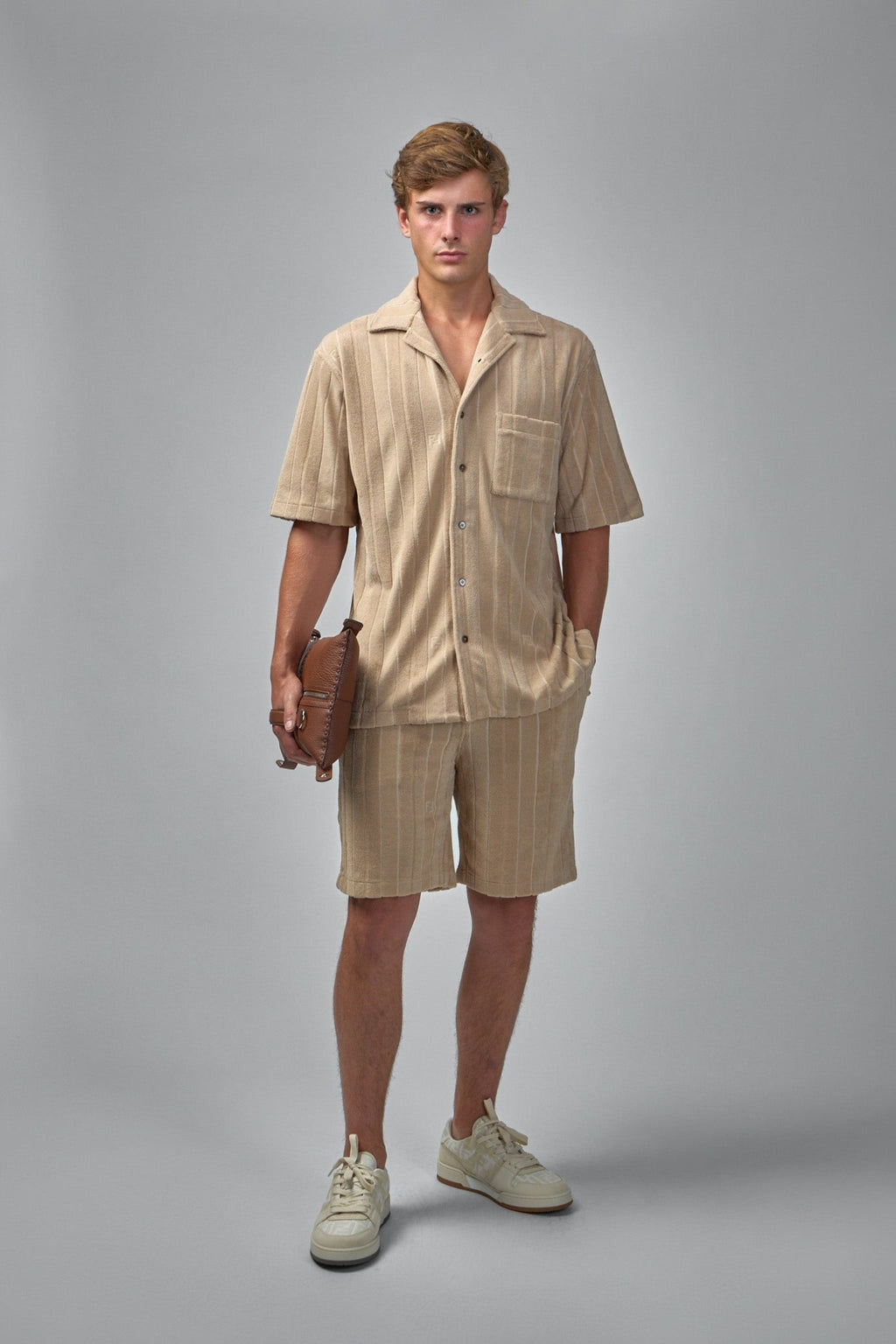 Fendi - Short Trousers Woven Fabric Savana - LABELS