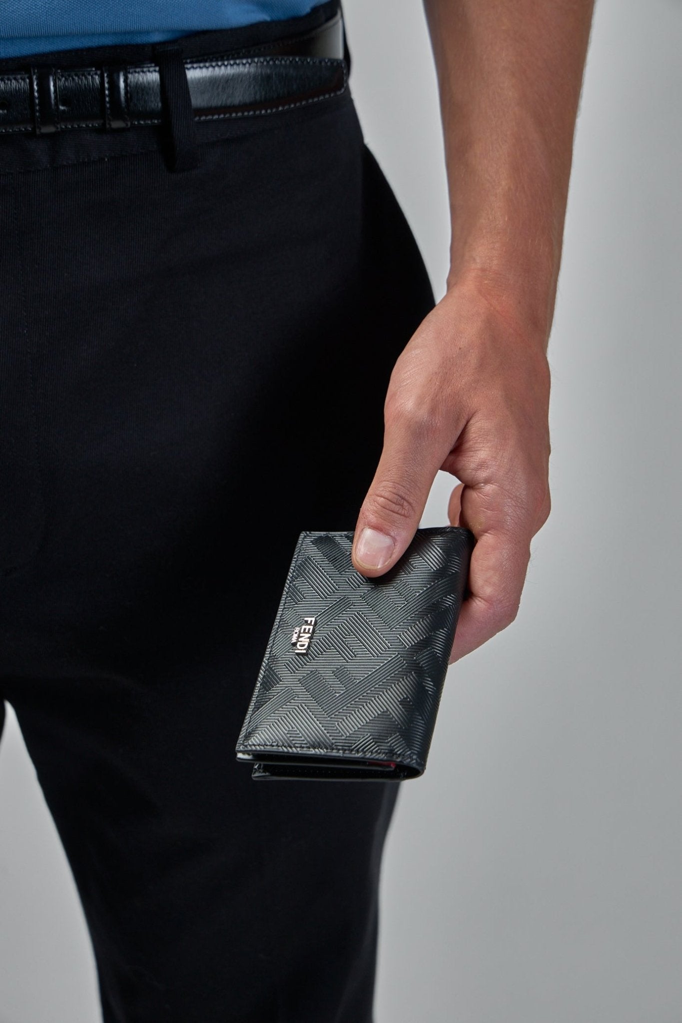 Fendi - Signature Grained Leather Card Case - LABELS