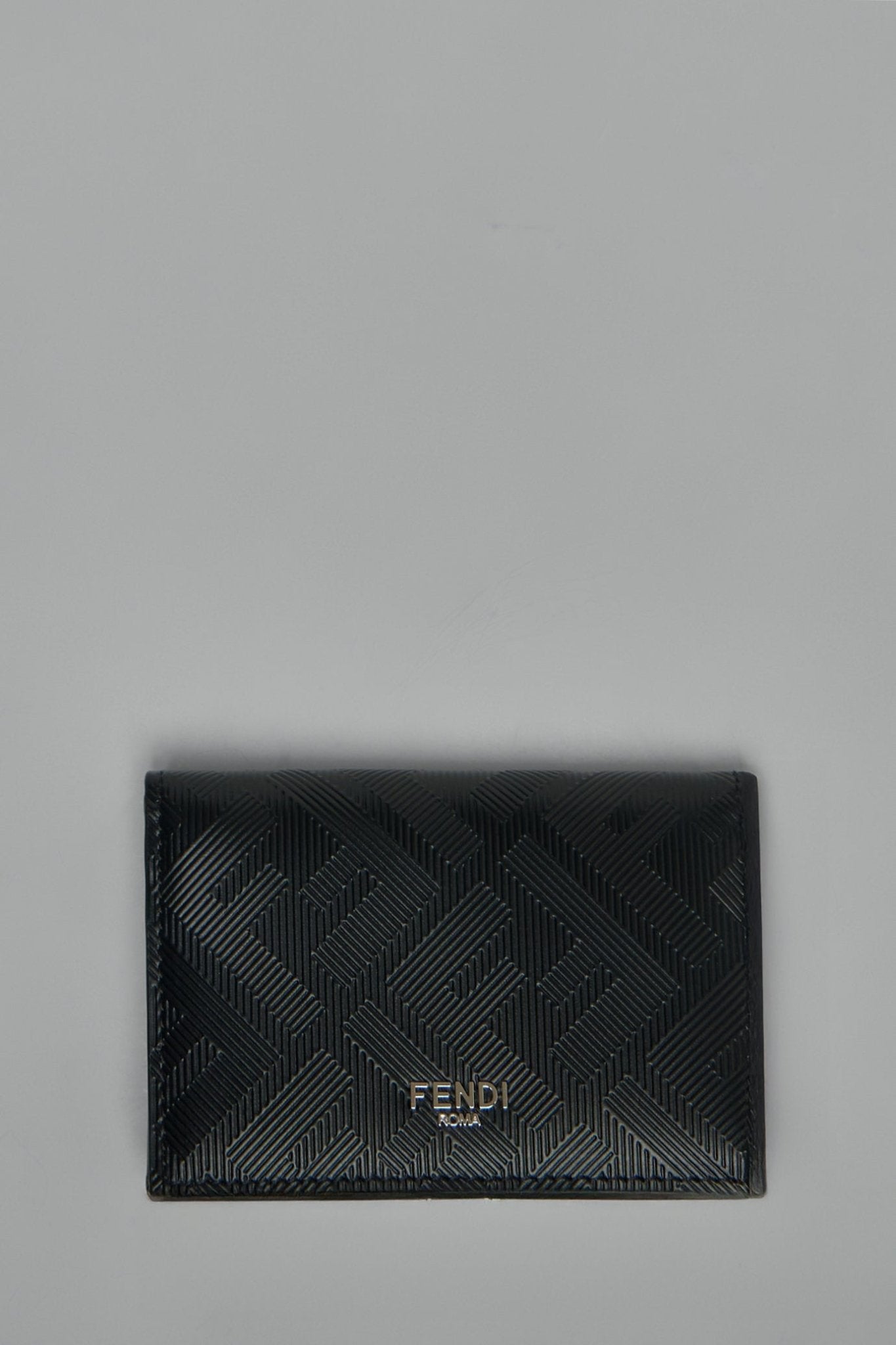 Fendi - Signature Grained Leather Card Case - LABELS