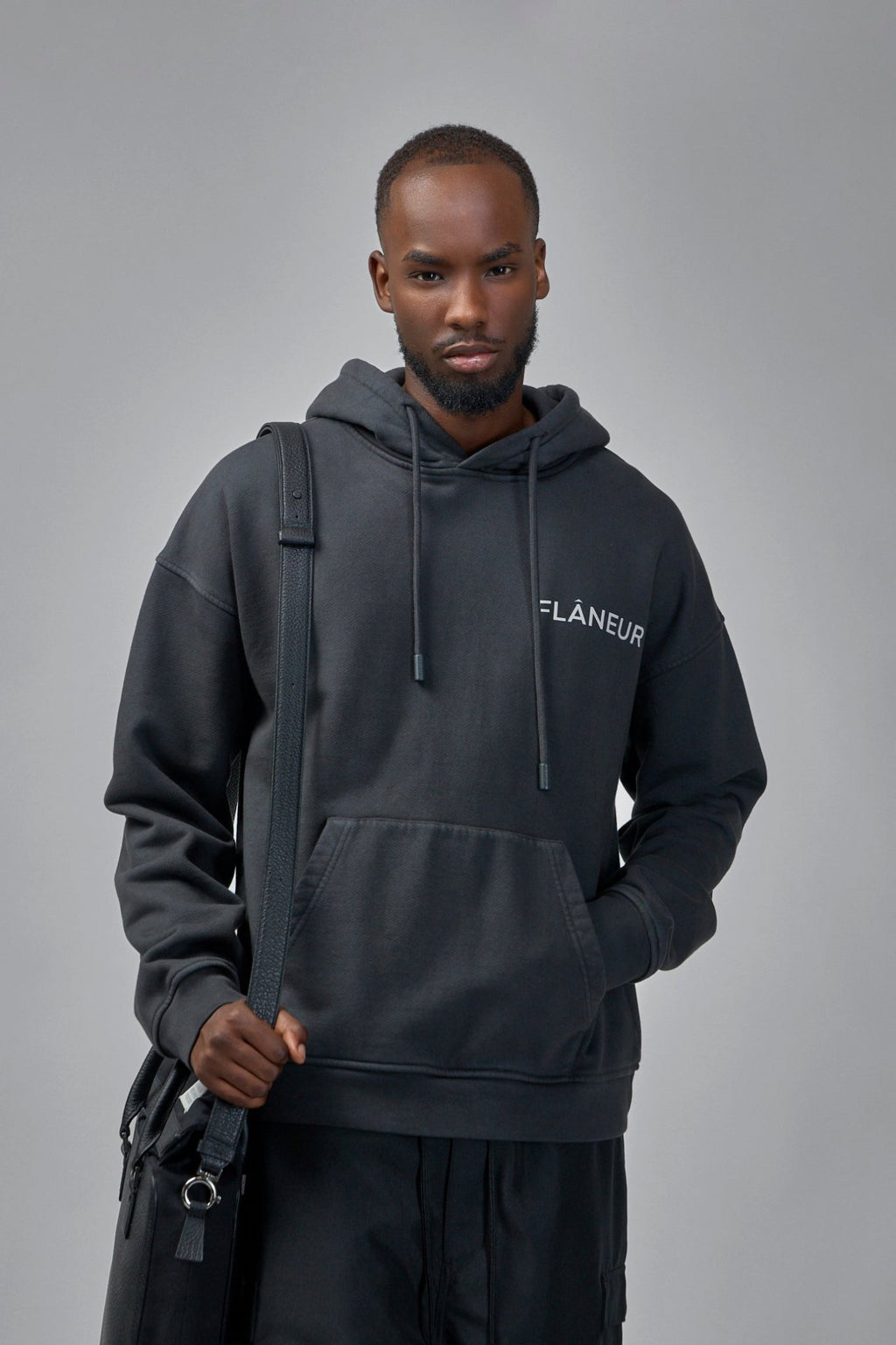 FLÂNEUR - Double Logo Washed Hoodie - LABELS