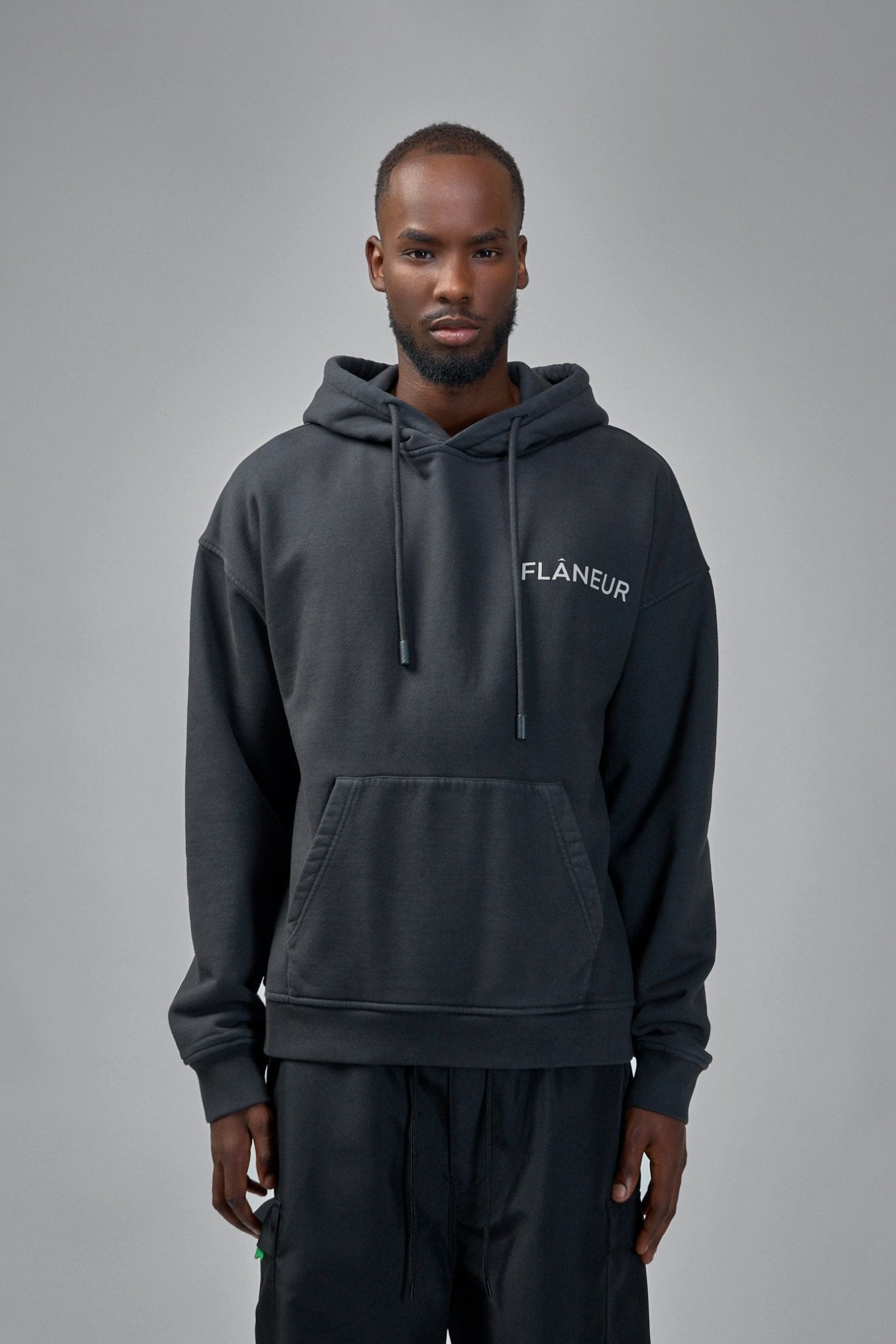 FLÂNEUR - Double Logo Washed Hoodie - LABELS