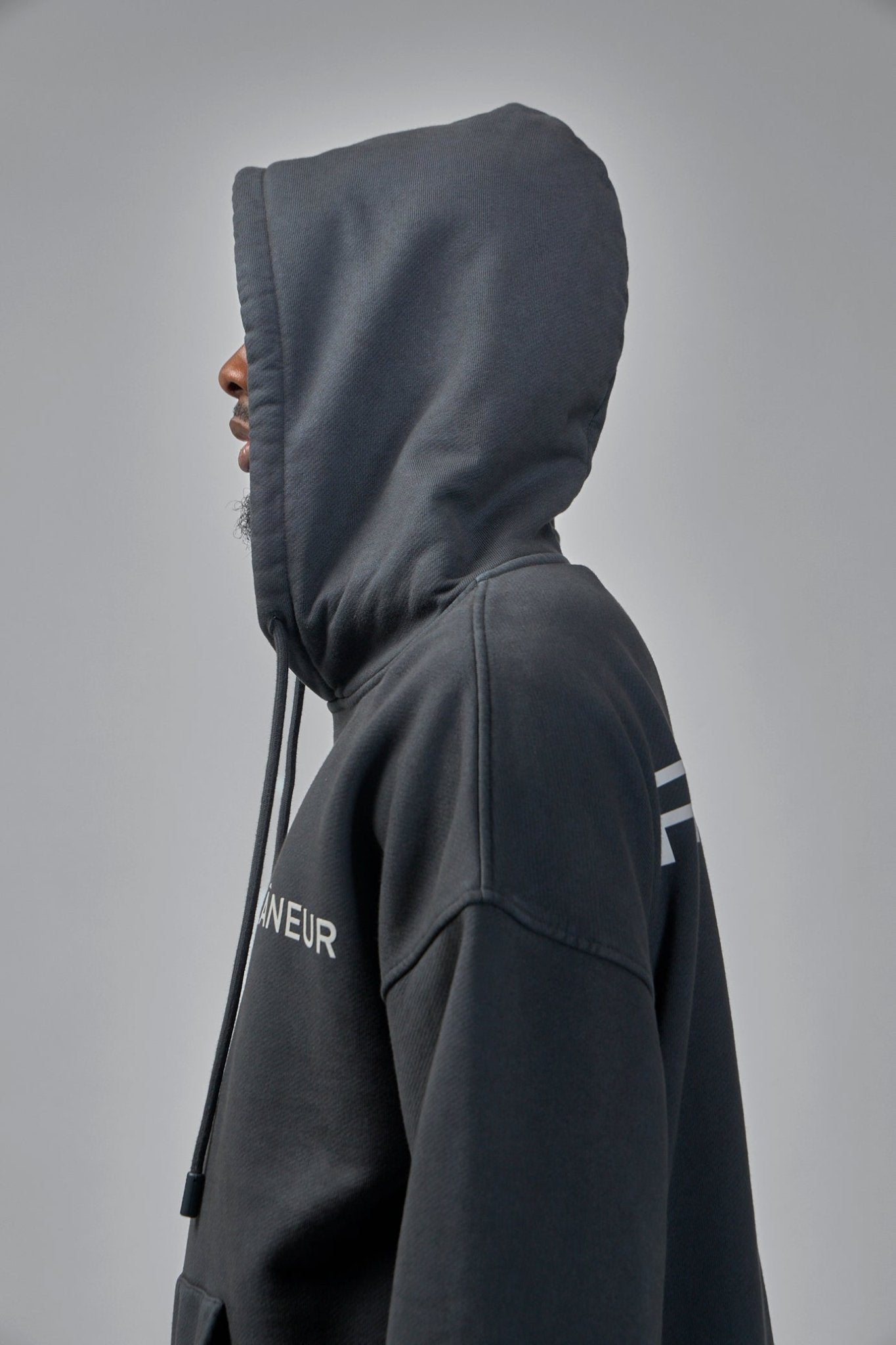 FLÂNEUR - Double Logo Washed Hoodie - LABELS