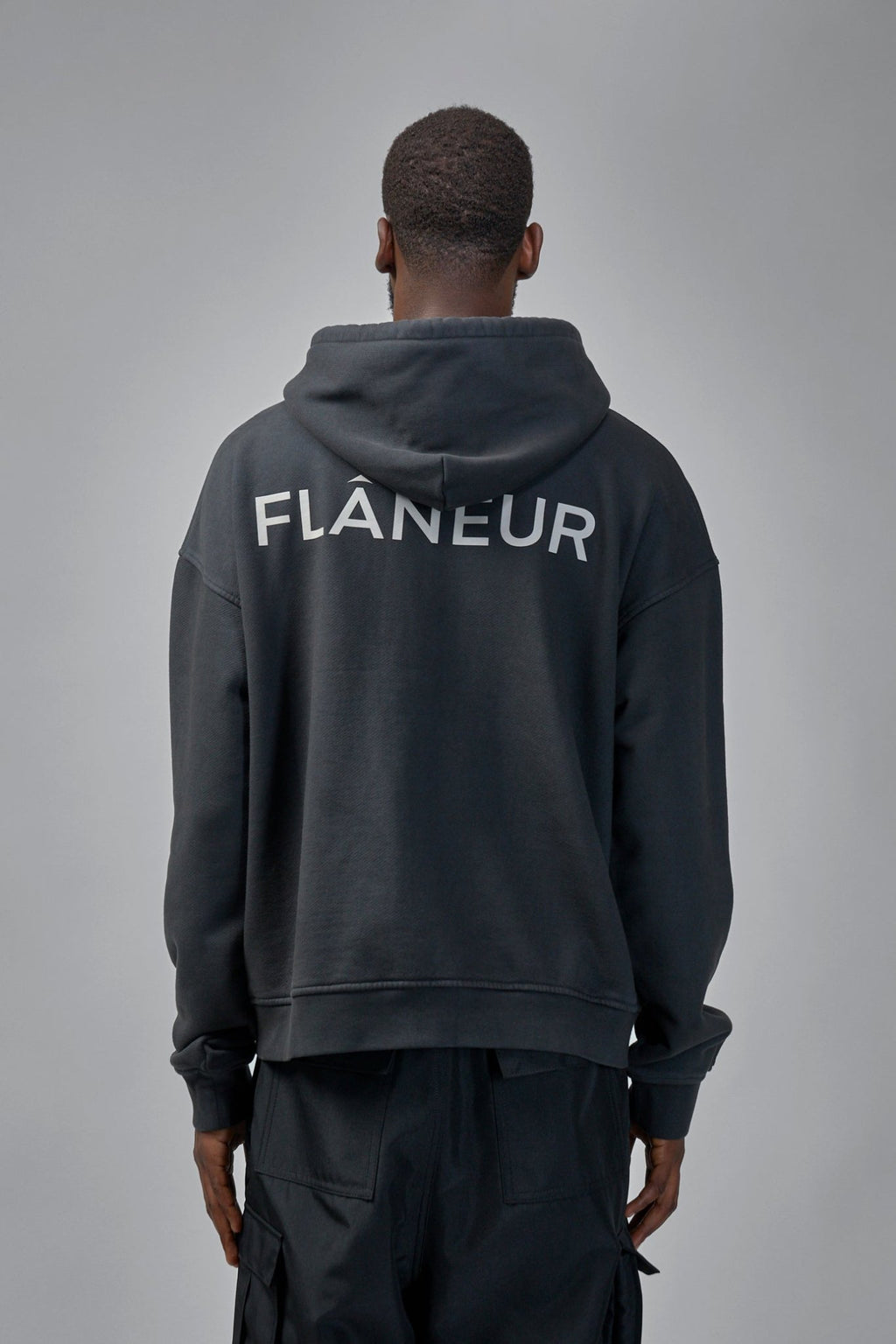 FLÂNEUR - Double Logo Washed Hoodie - LABELS