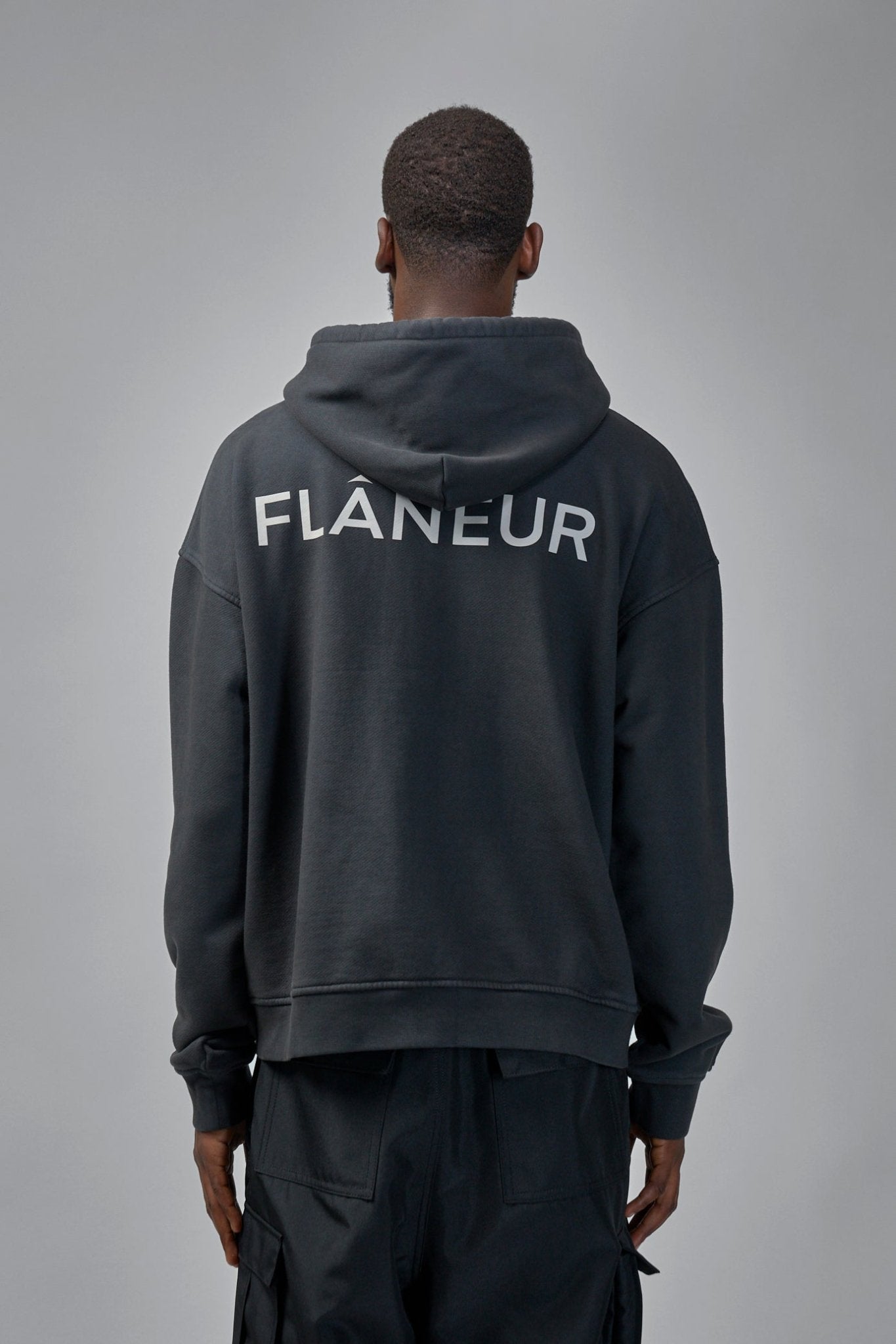 FLÂNEUR - Double Logo Washed Hoodie - LABELS