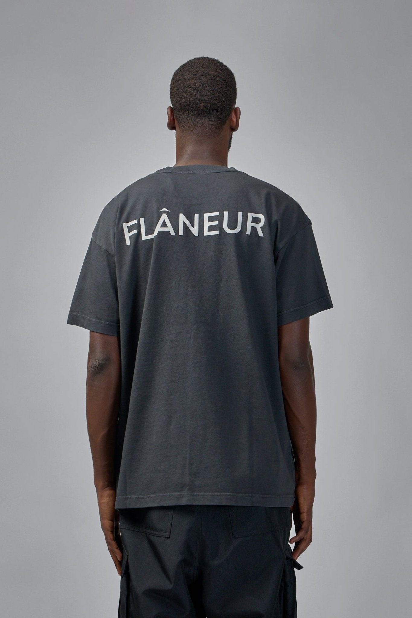 FLÂNEUR - Double Logo Washed T-Shirt - LABELS