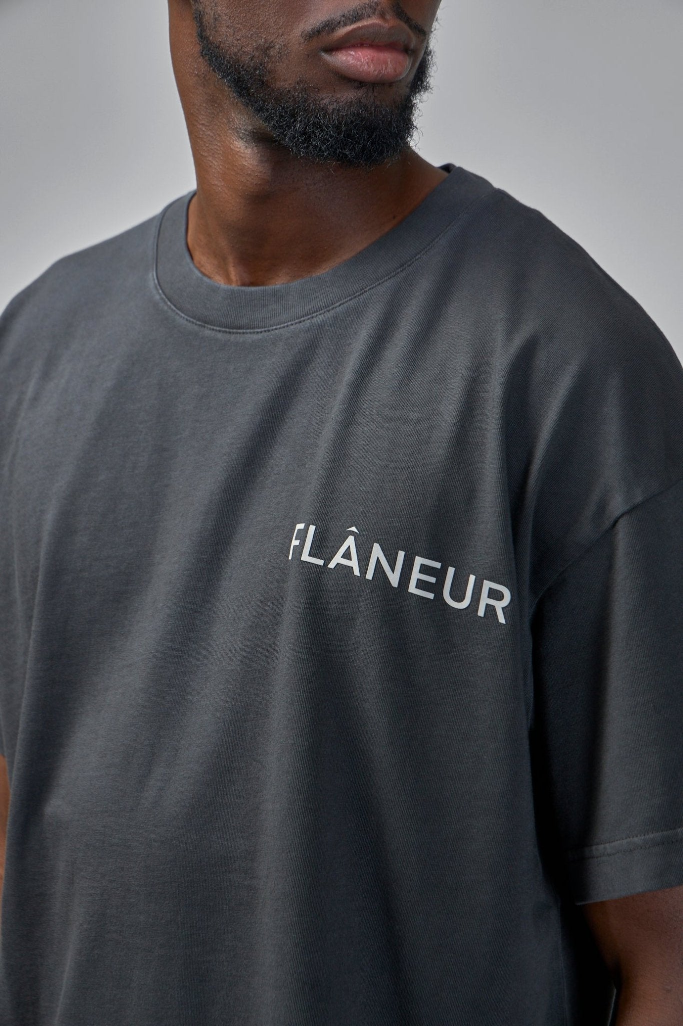 FLÂNEUR - Double Logo Washed T-Shirt - LABELS