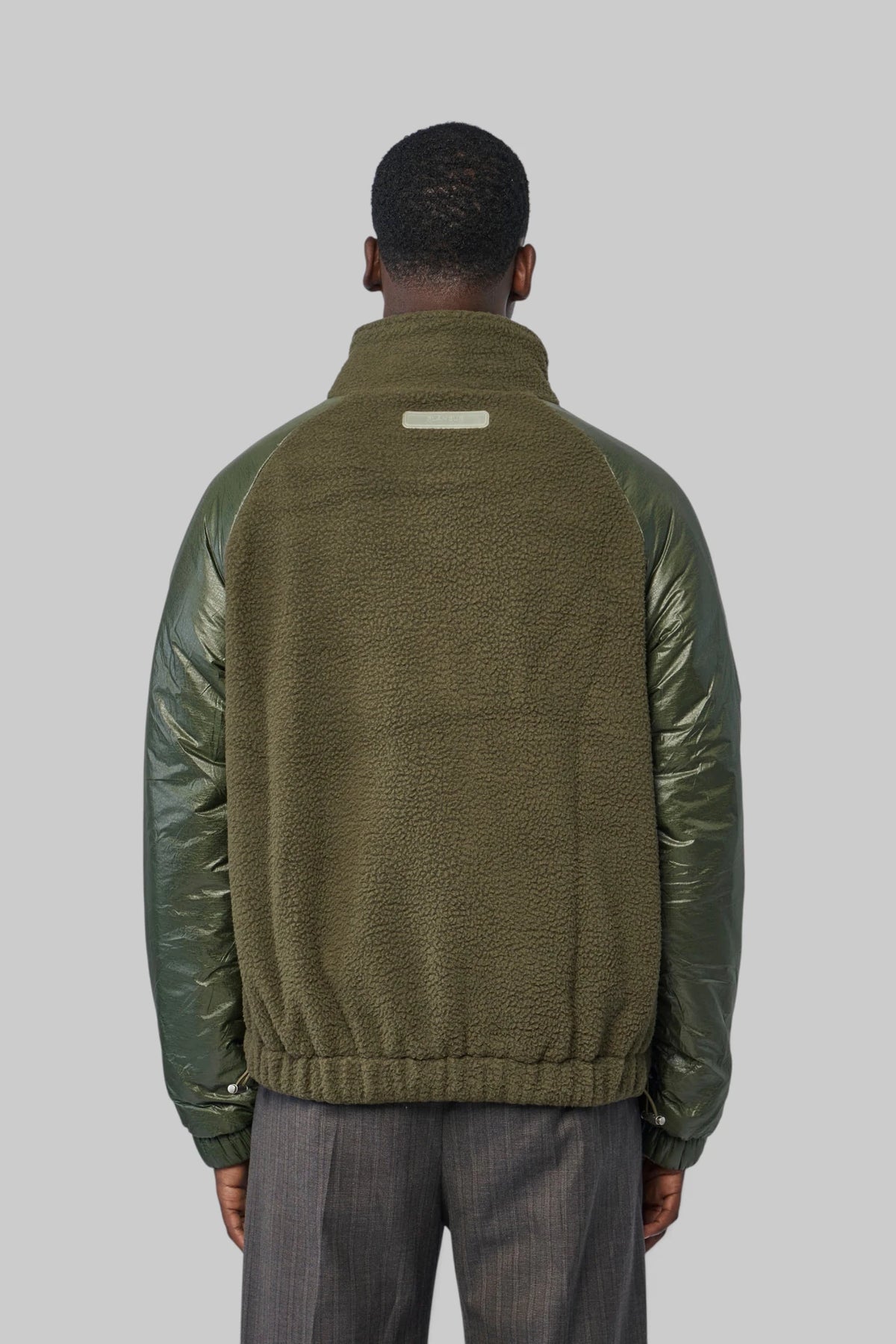 FLÂNEUR - Frosted Badge Fleece & Nylon Jacket - LABELS