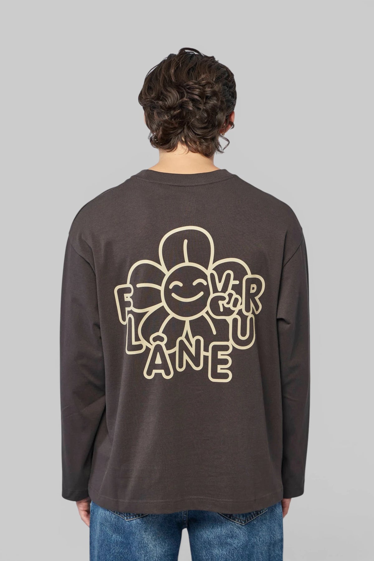 FLÂNEUR Happy Flower Long Sleeve fabric close-up