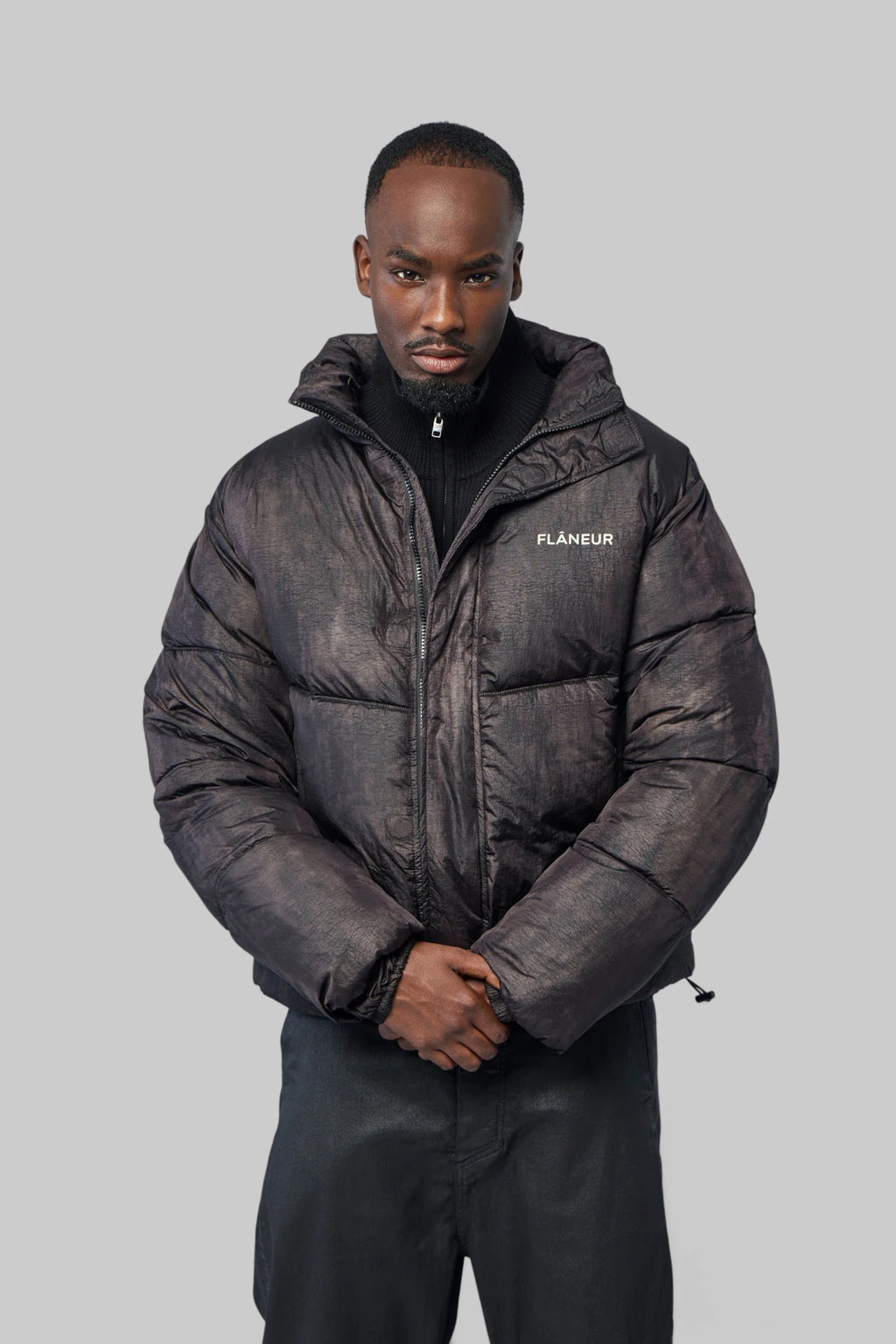 FLÂNEUR - Logo Puffer Jacket - LABELS