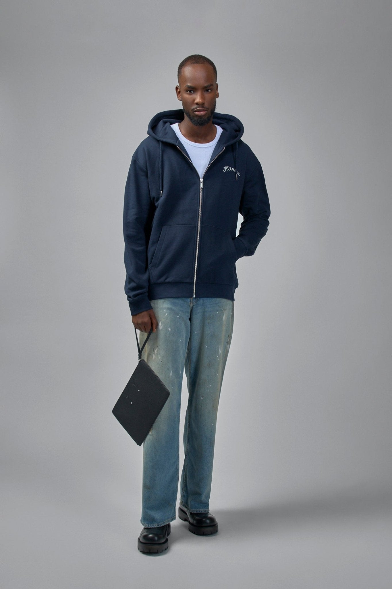 FLÂNEUR - Signature Zip - Up Hoodie - LABELS