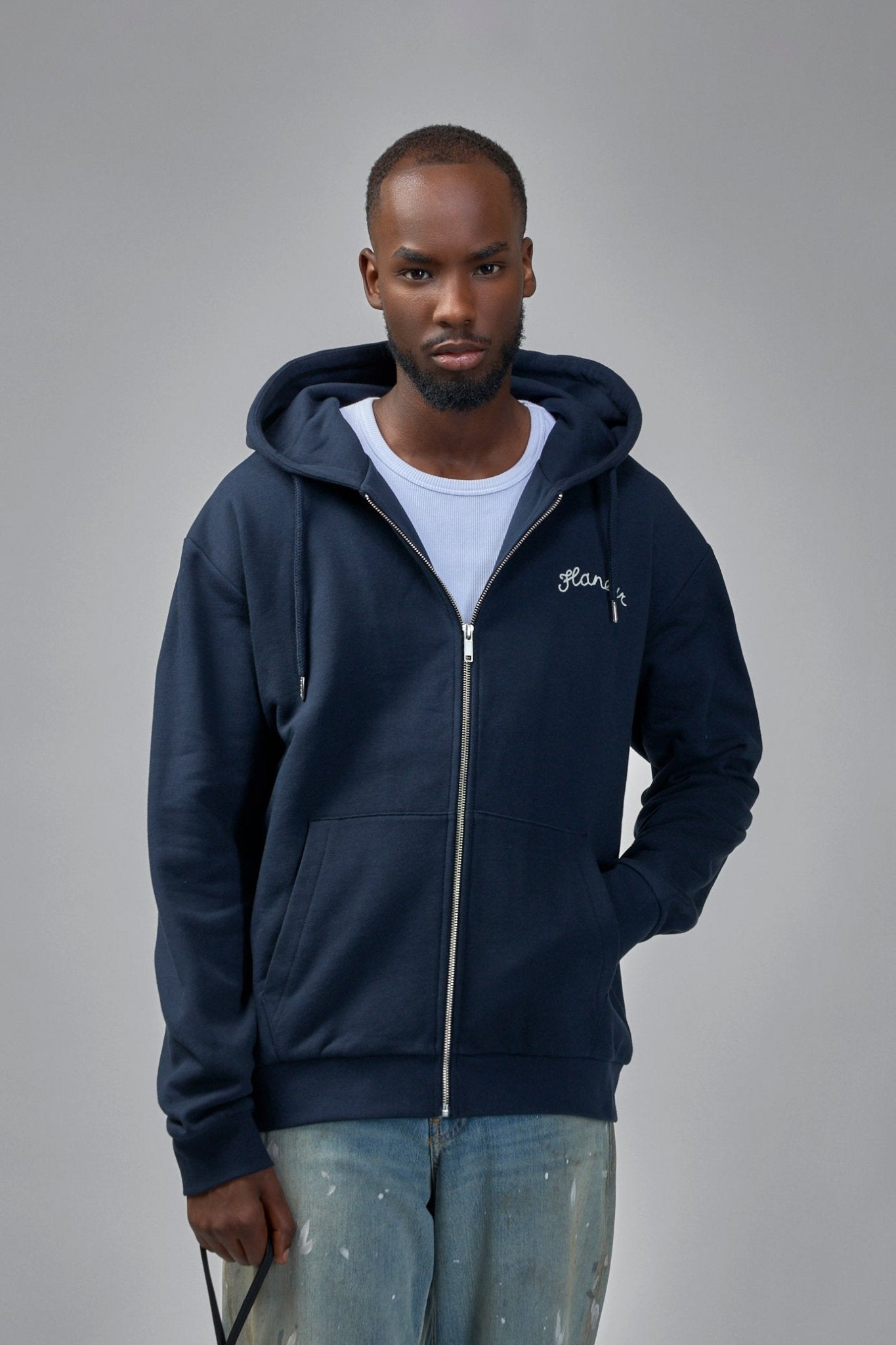 FLÂNEUR - Signature Zip - Up Hoodie - LABELS
