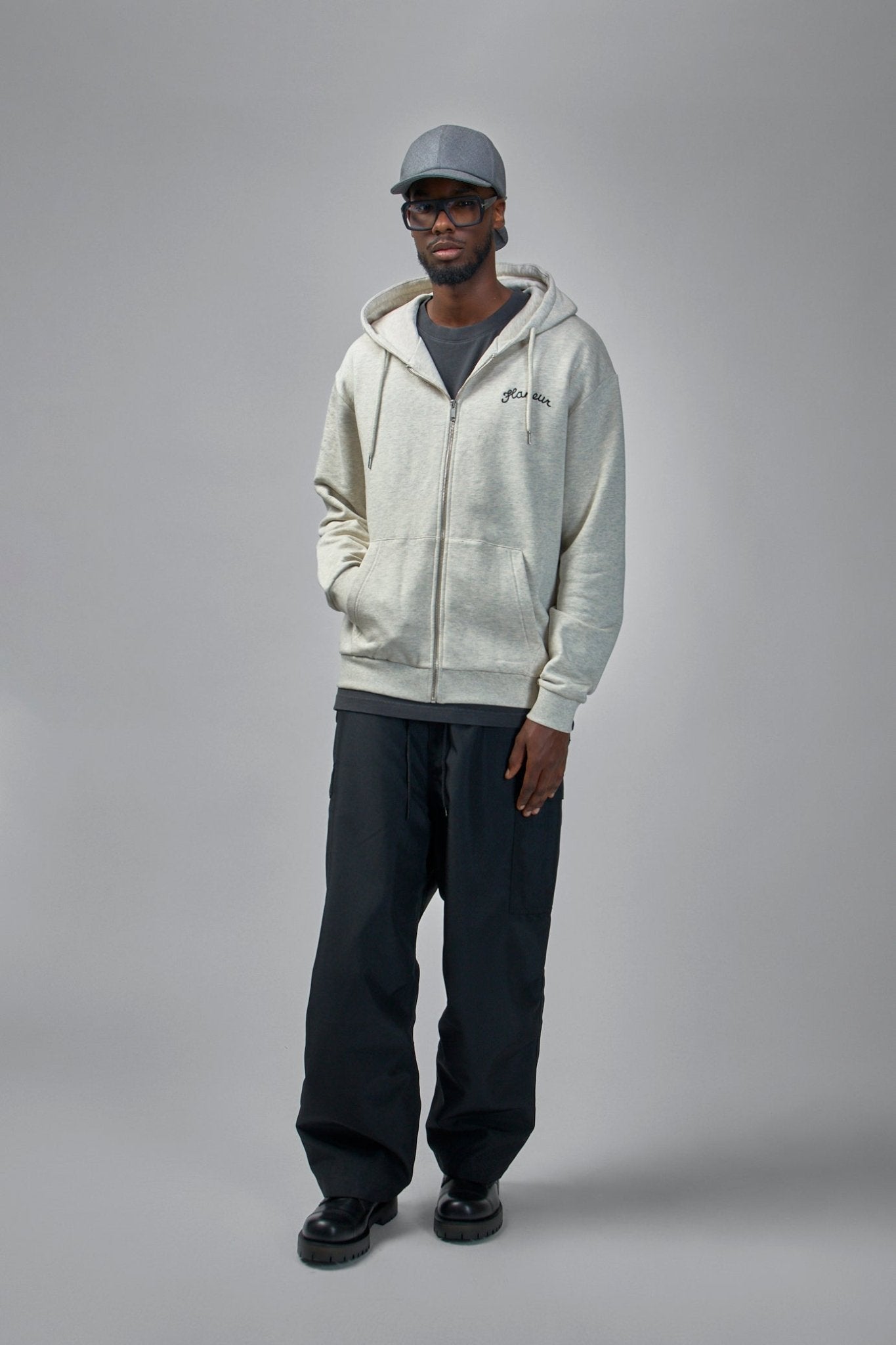 FLÂNEUR - Signature Zip - Up Hoodie - LABELS