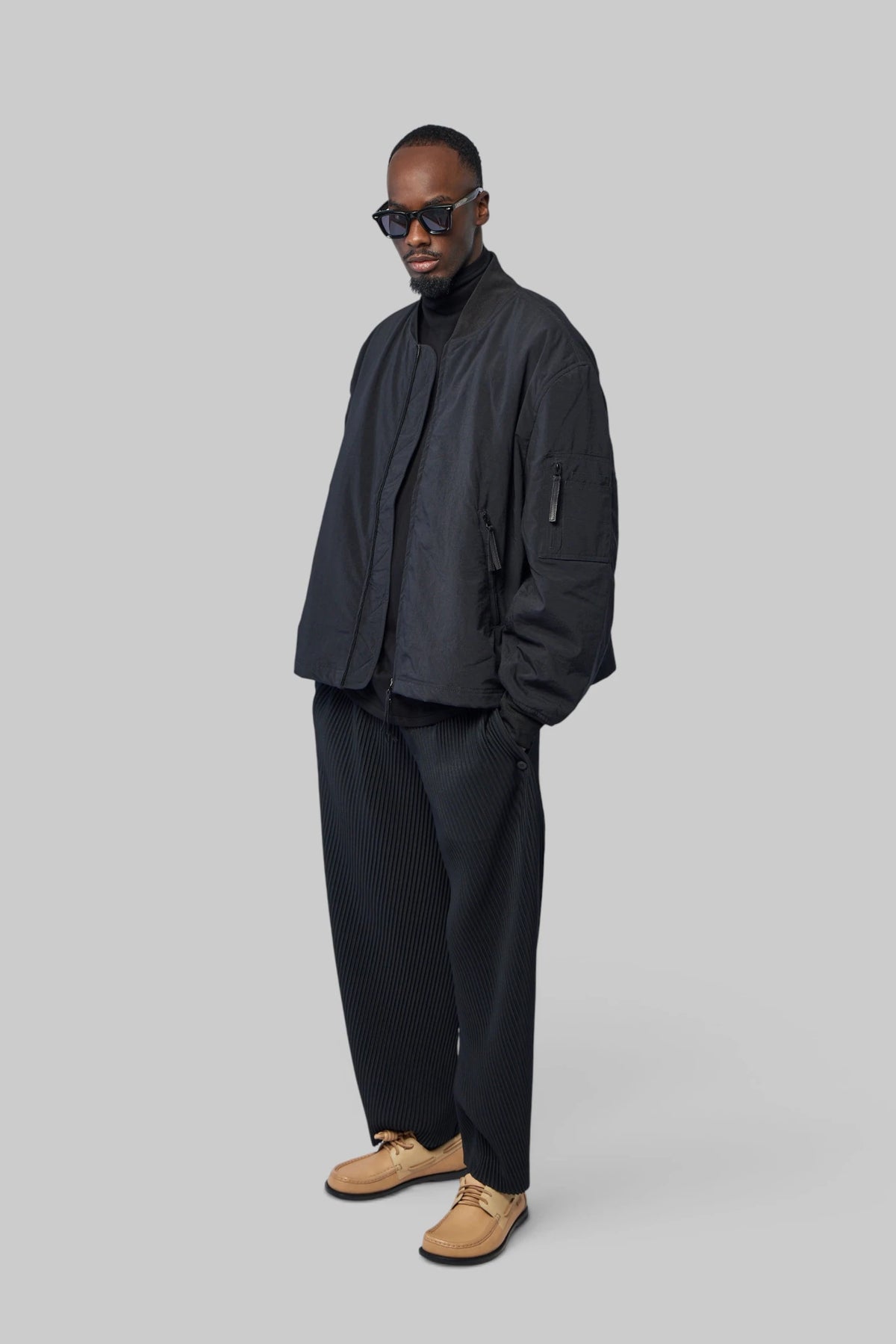 FREI-MUT - Bomber Jacket In Nylon - LABELS