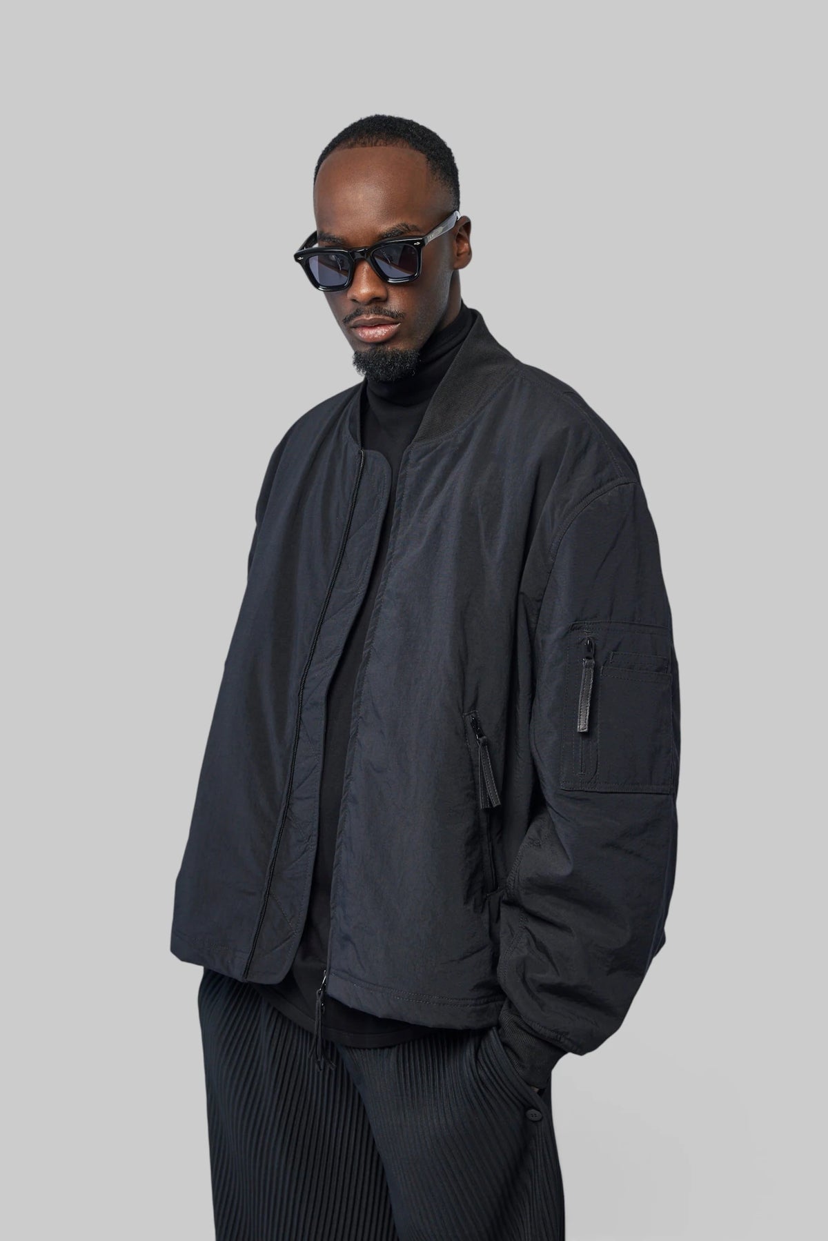 FREI-MUT - Bomber Jacket In Nylon - LABELS