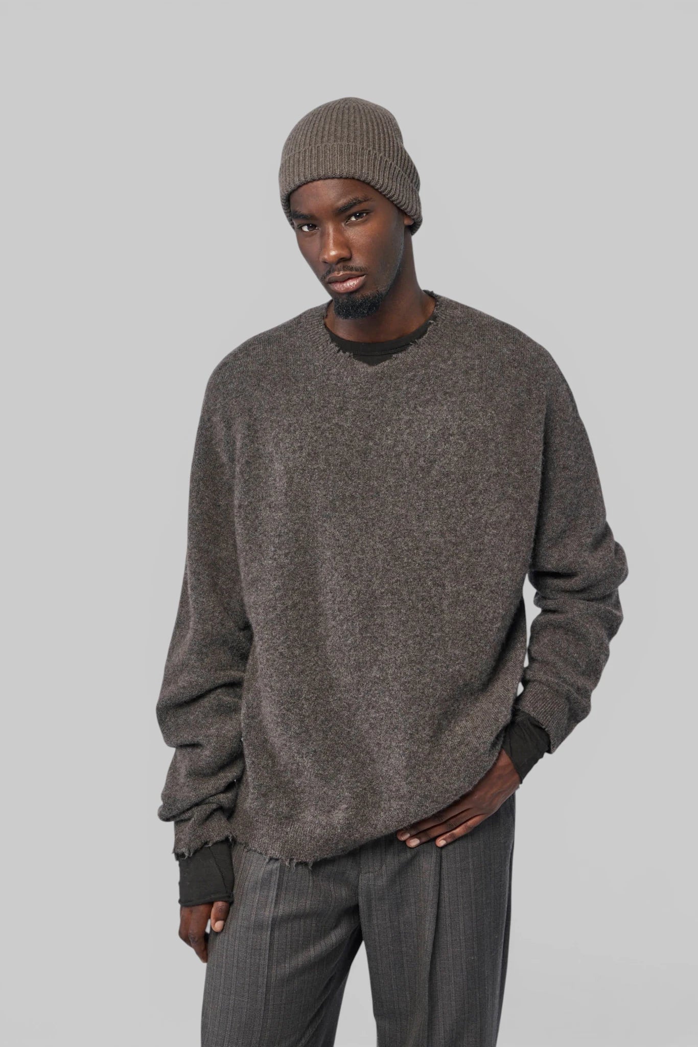 FREI-MUT - Round Neck, Boxy Fit In Lamawool - LABELS