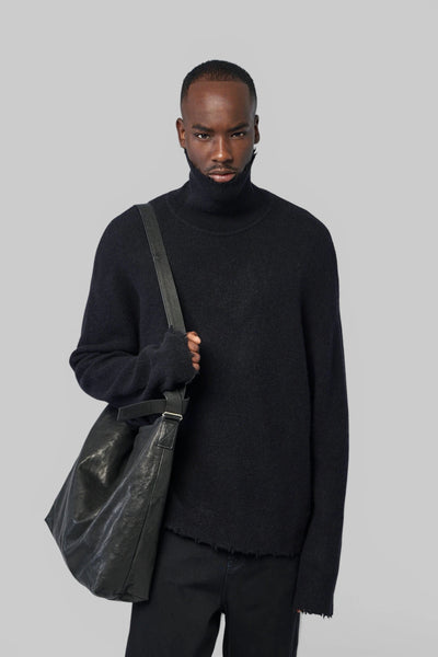Turtle Neck, Boxy Fit In Lamawool