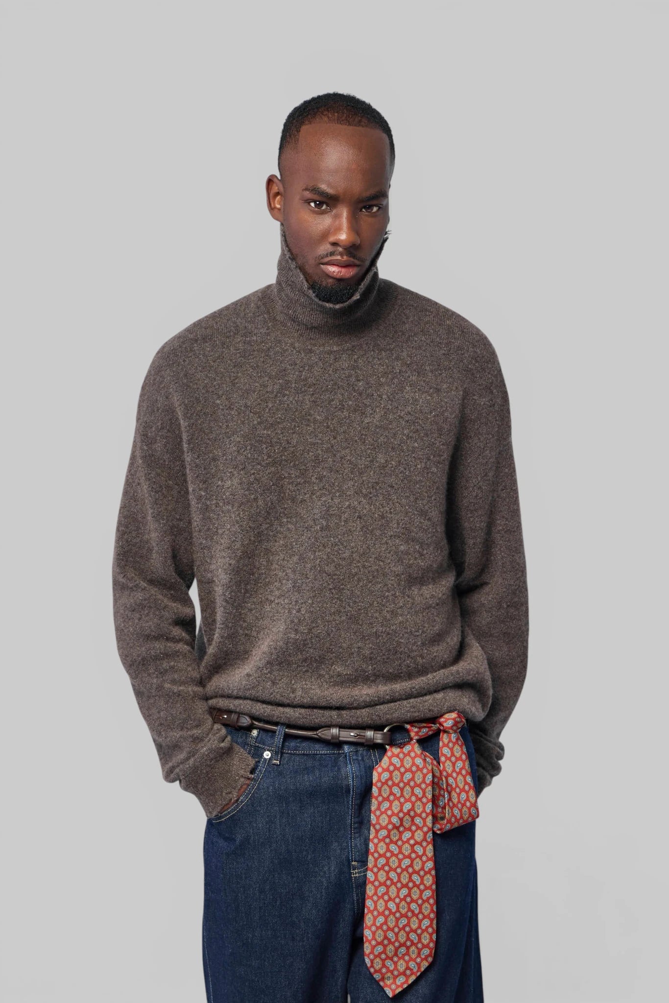 FREI-MUT - Turtle Neck, Boxy Fit In Lamawool - LABELS