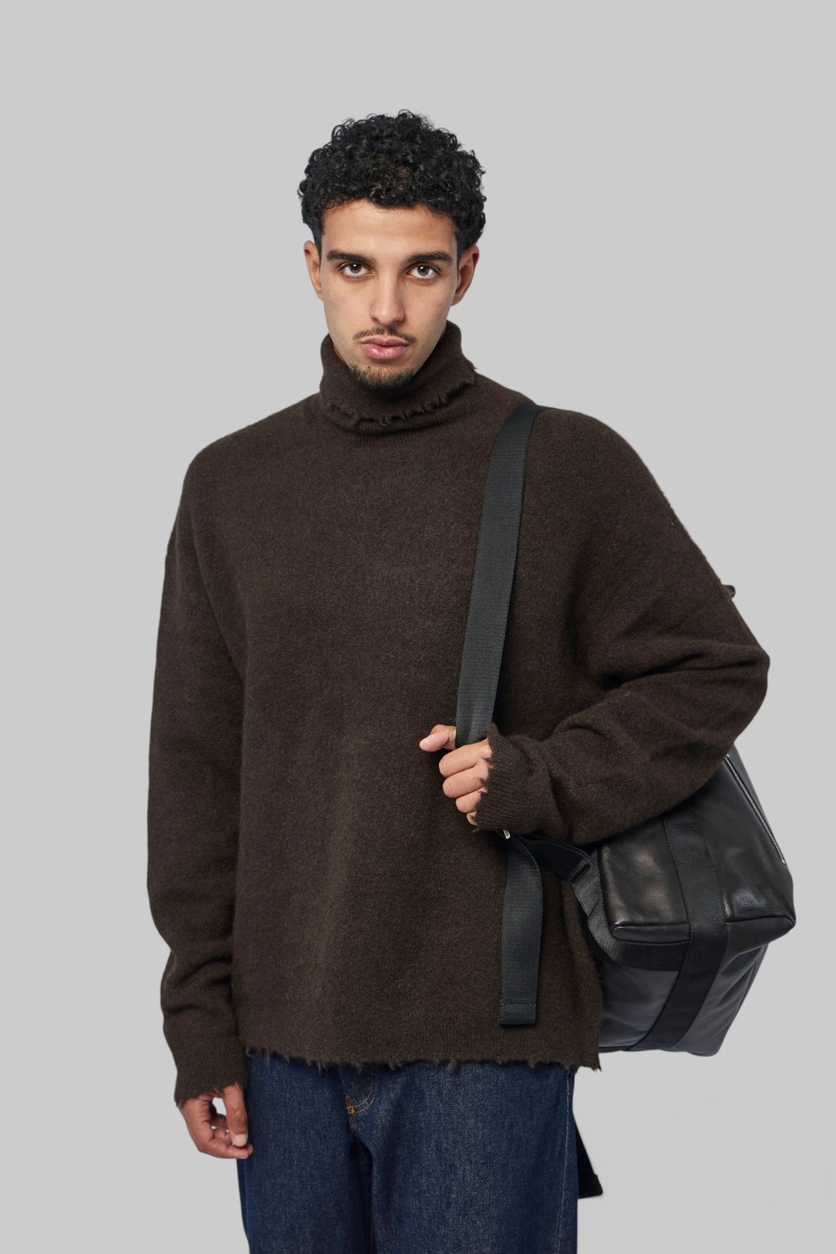 FREI-MUT - Turtle Neck Boxy fit in Yak - LABELS