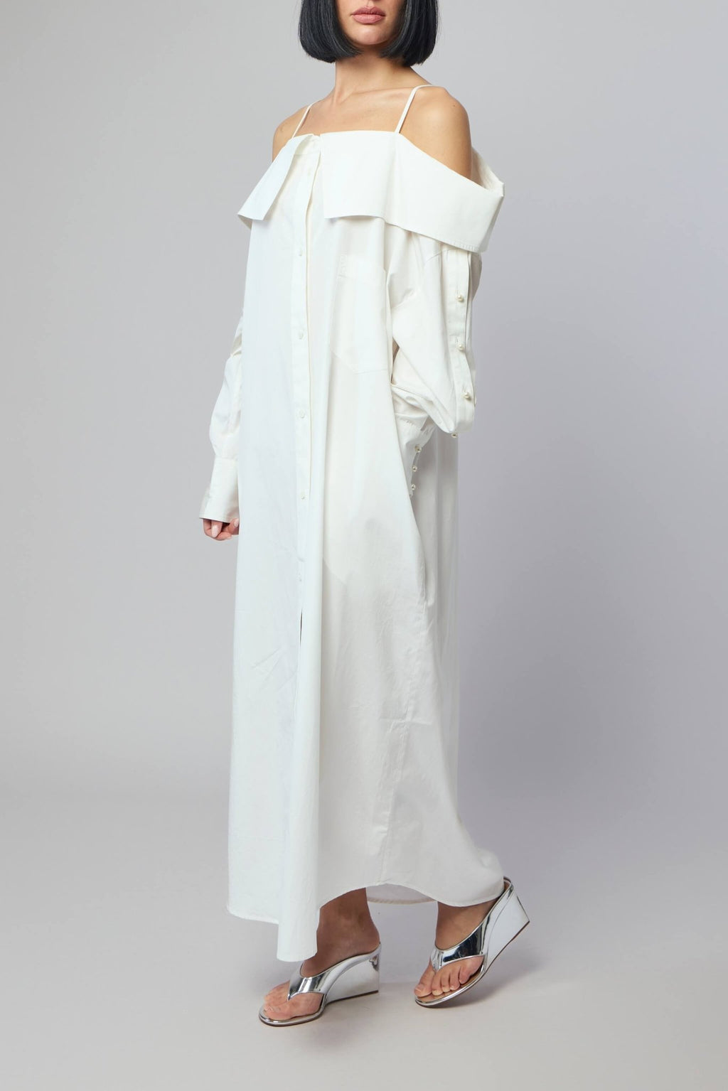 Frenken - Best Spaghetti Long Shirt Dress - LABELS