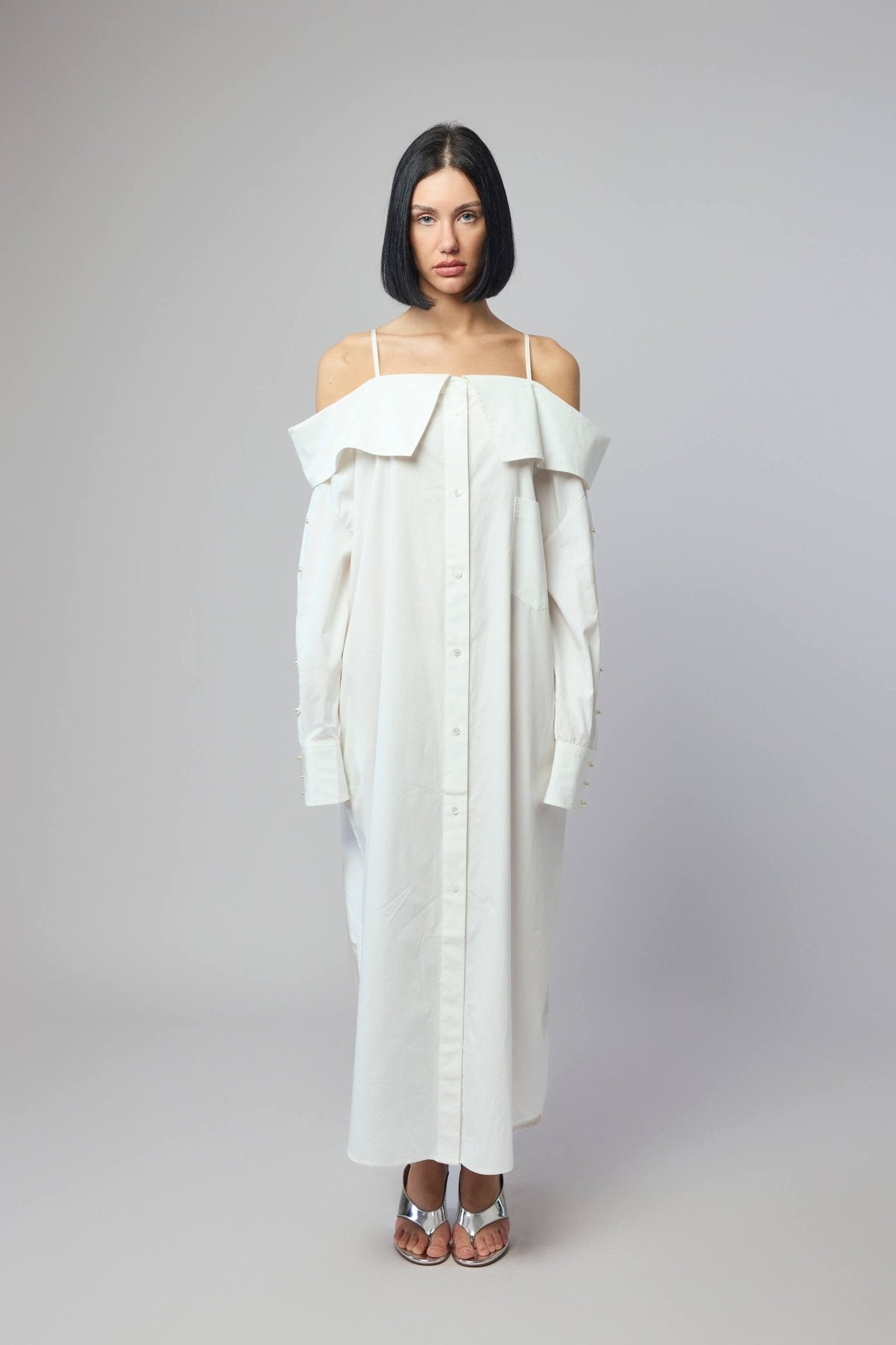 Frenken - Best Spaghetti Long Shirt Dress - LABELS