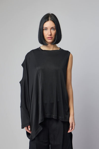 Combined Silk T-shirt And Tanktop