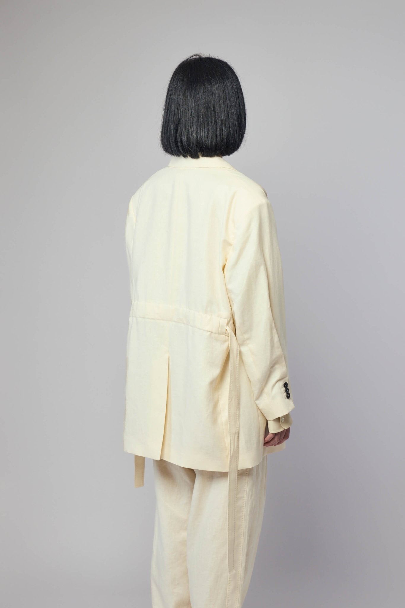 Frenken - Crush Linen Wrap Blazer - LABELS