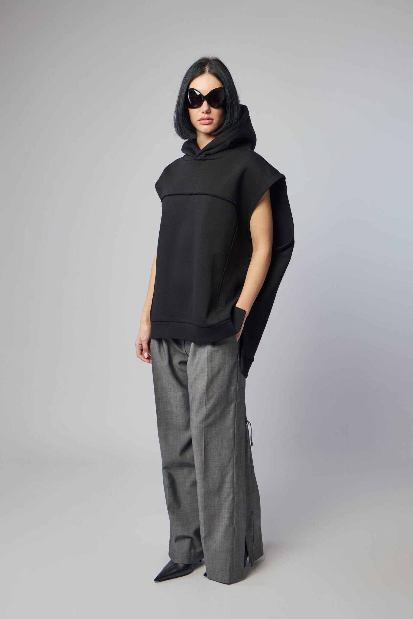Frenken - Hood S6 Big Sleeveless Jumper Top - LABELS
