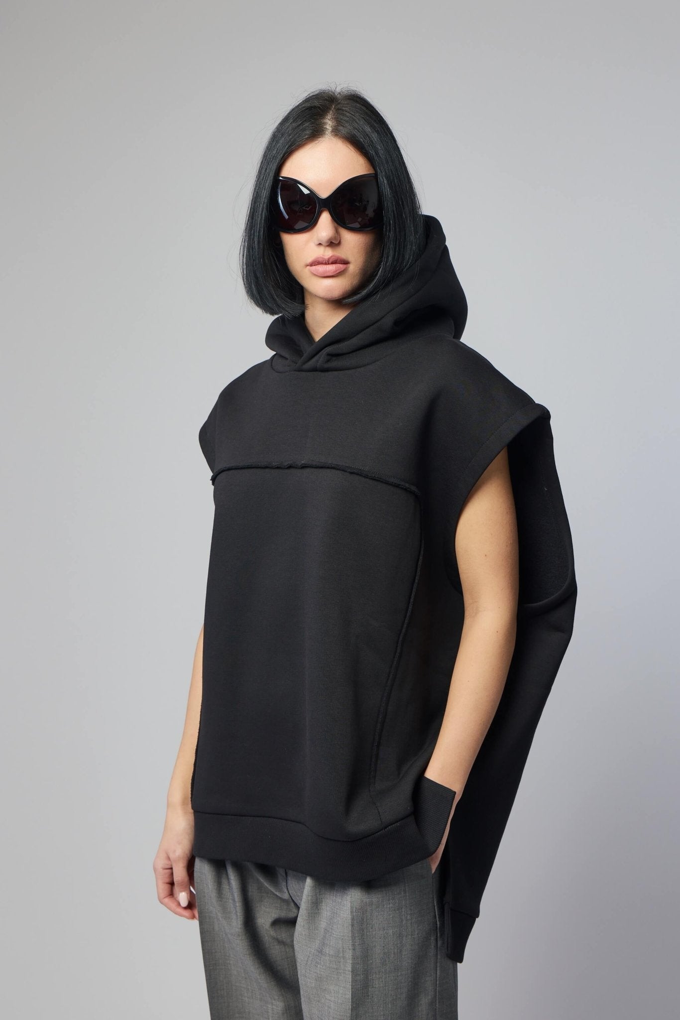 Frenken - Hood S6 Big Sleeveless Jumper Top - LABELS