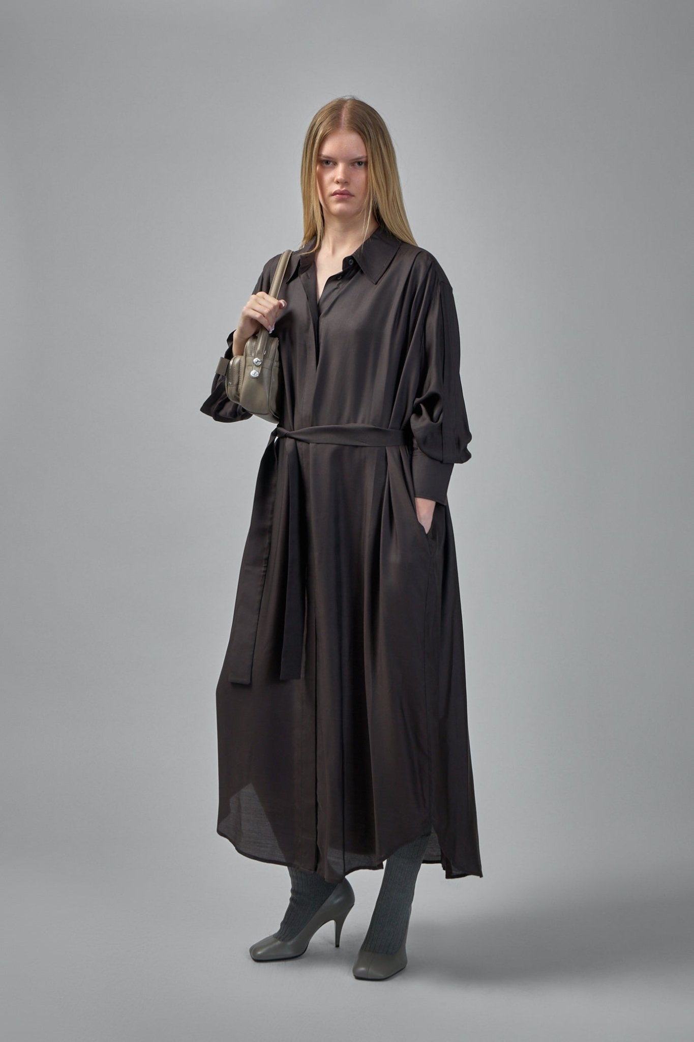 Frenken - Ocean Silk Habotai Dress - LABELS