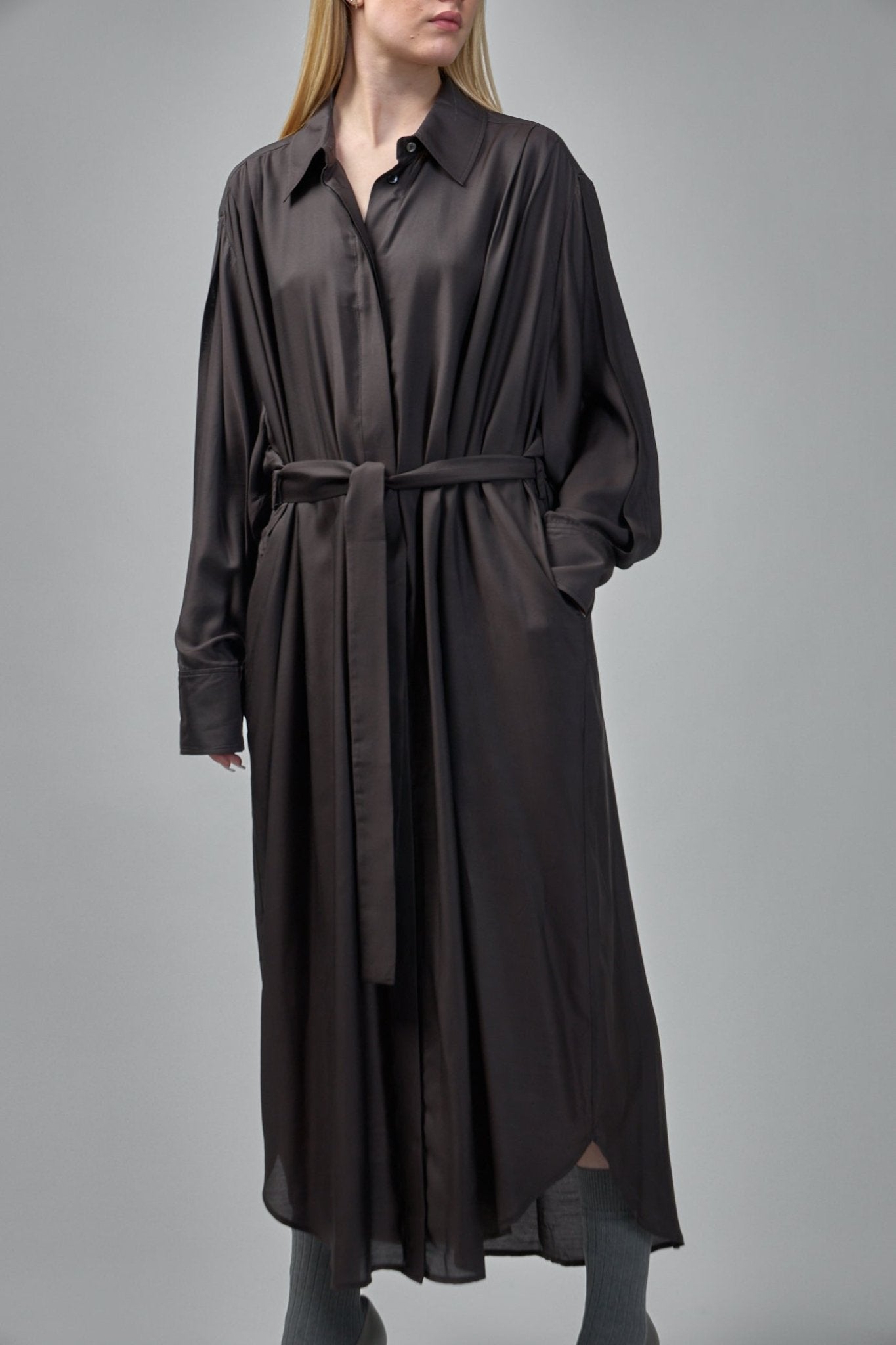 Frenken - Ocean Silk Habotai Dress - LABELS