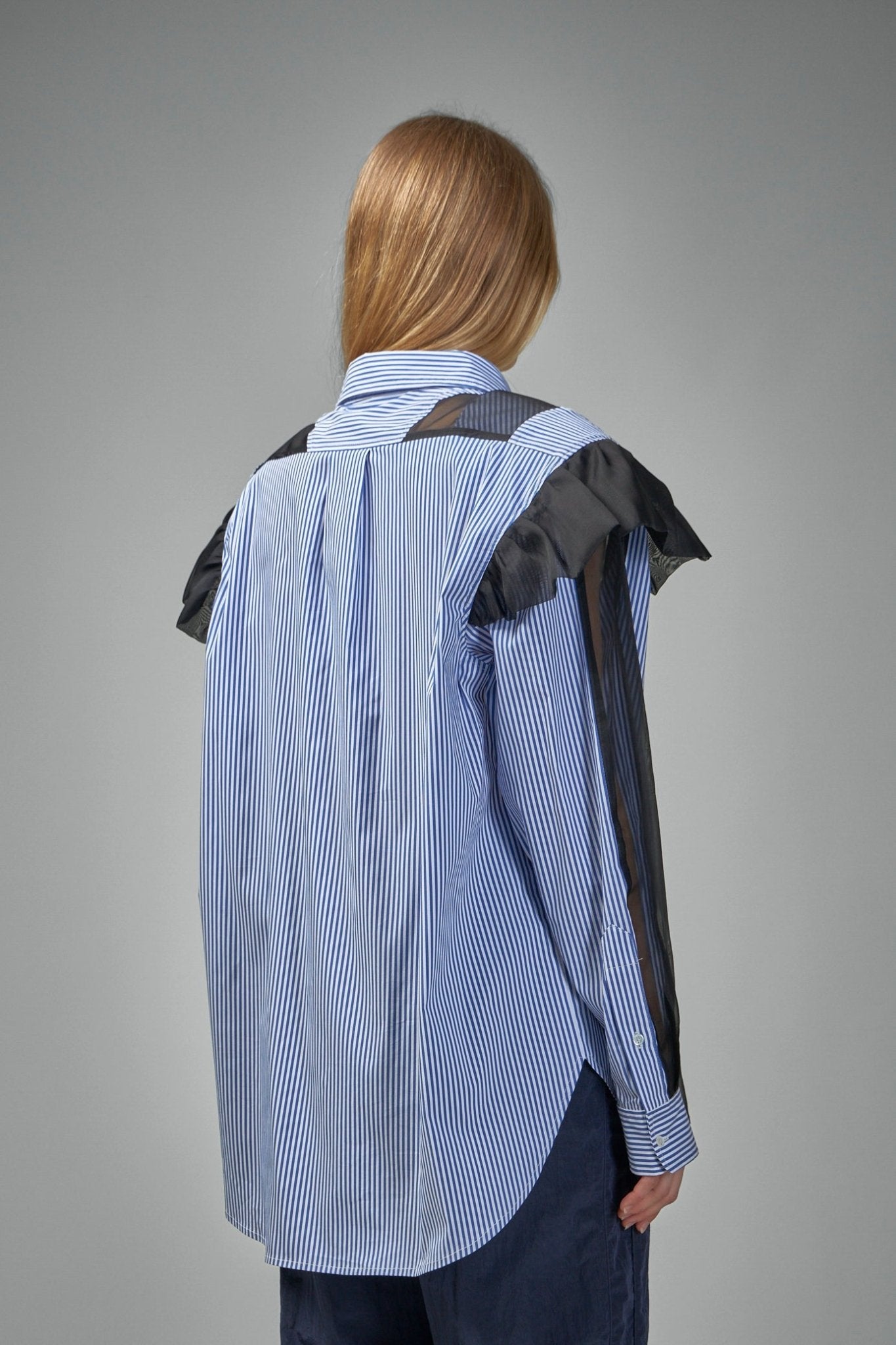 Frenken - Ralf Ruffled Sliced Oversized Shirt - LABELS