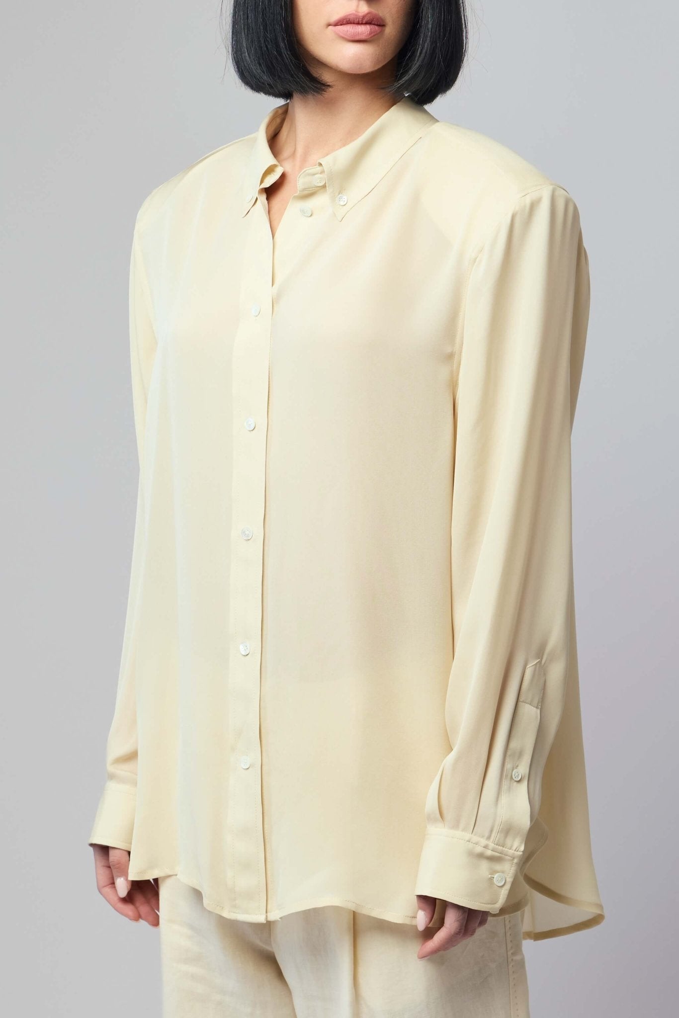 Frenken - Ralf Silk Classic Oversized 1980's Men's Shirt - LABELS