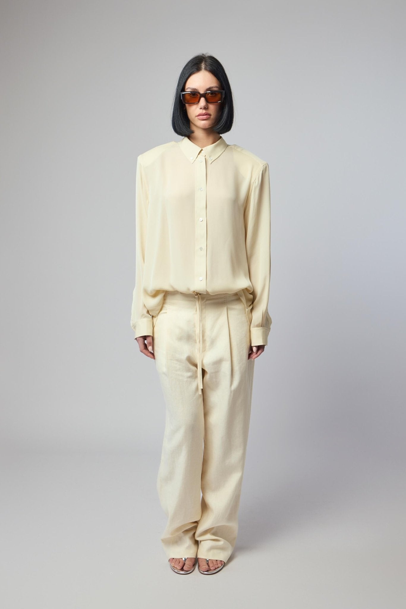 Frenken - Ralf Silk Classic Oversized 1980's Men's Shirt - LABELS