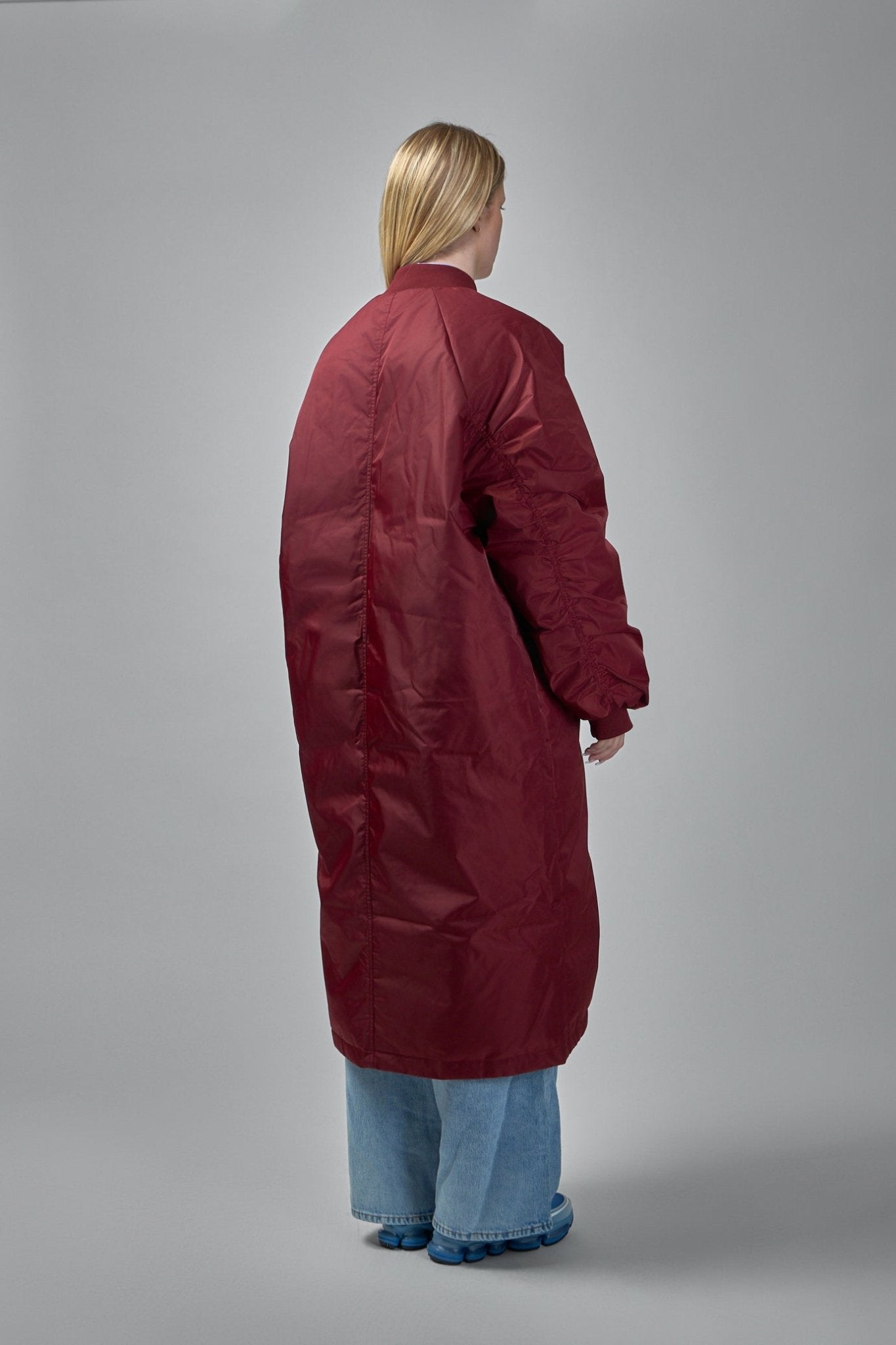 Frenken - Reward Long Nylon Bomber Jacket Coat - LABELS