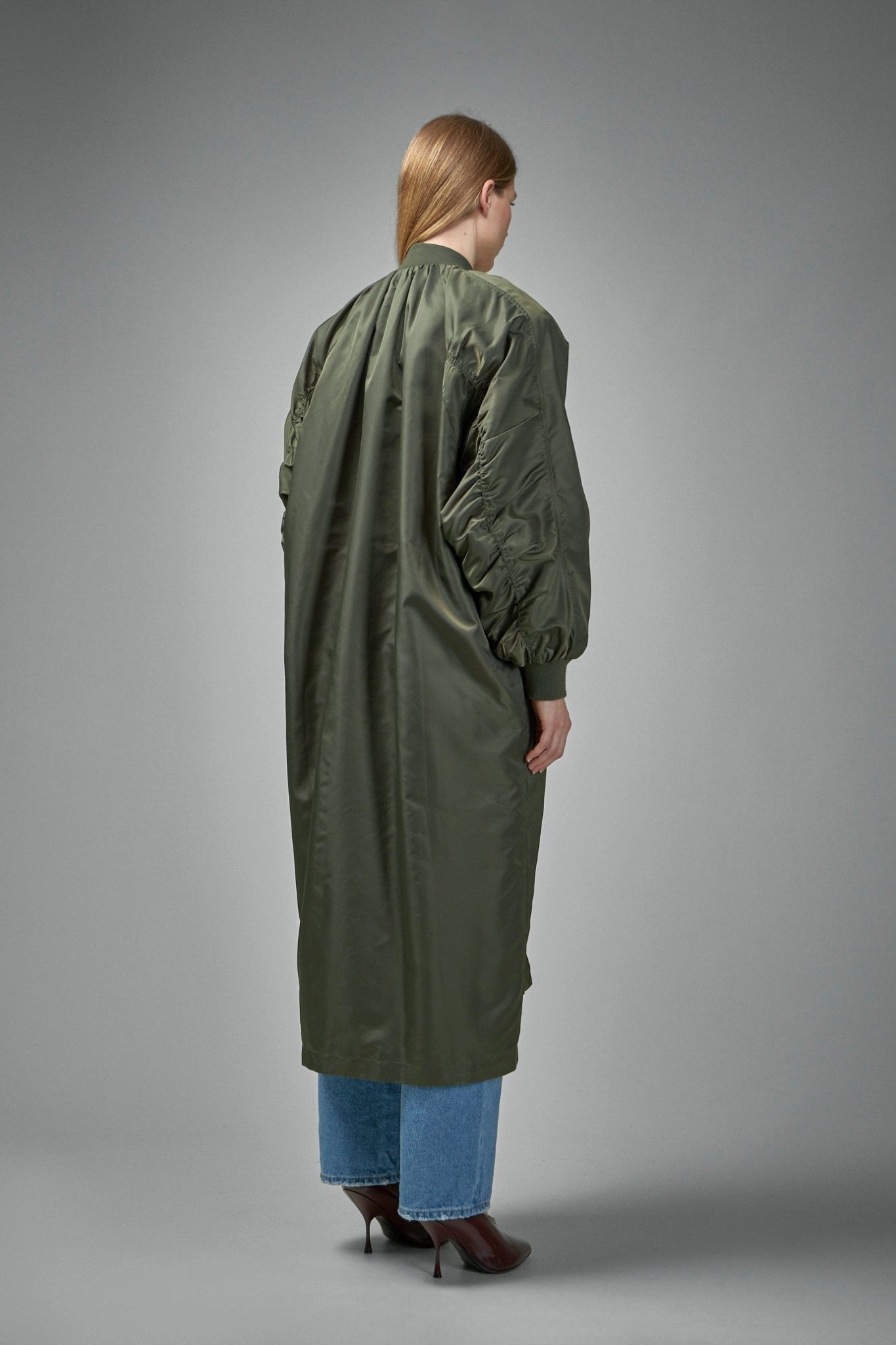 Frenken - Reward Long Nylon Bomber Jacket Coat - LABELS