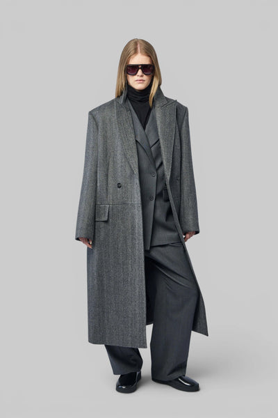 Rework Haringbone Mens Coat
