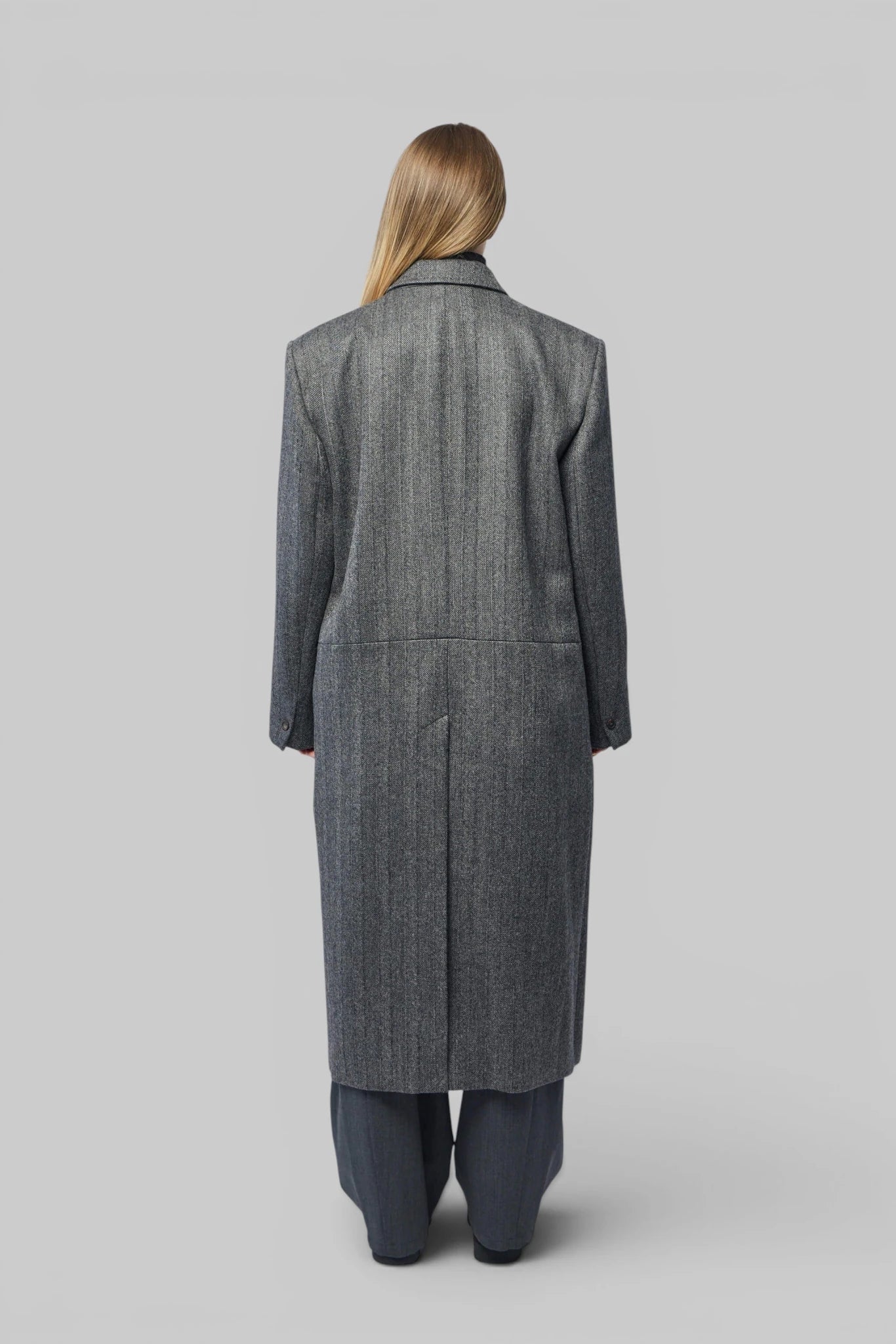 Frenken - Rework Haringbone Mens Coat - LABELS