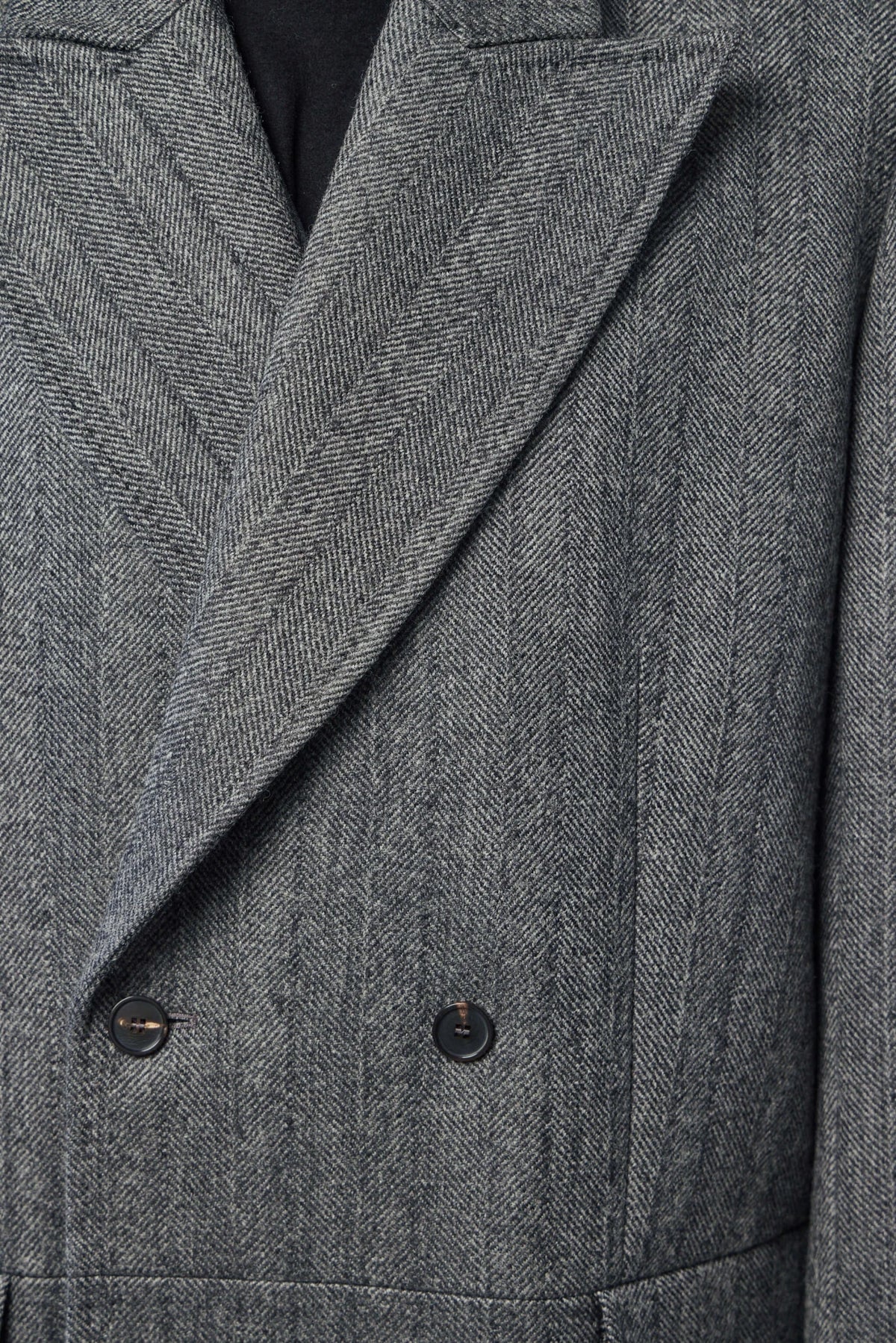 Frenken Coats front flap pocket detail