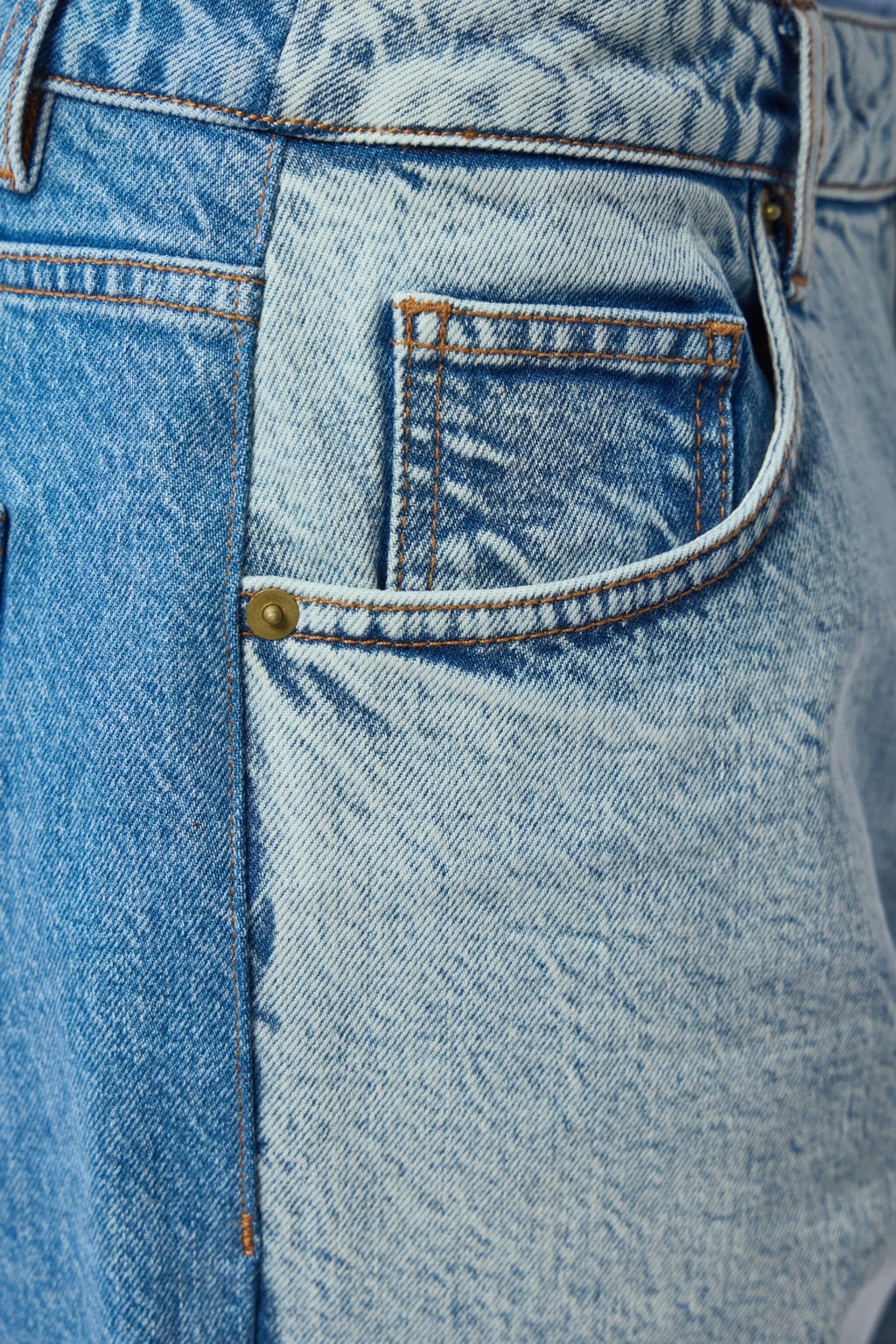 Frenken - Short Two Color Blue Denim - LABELS