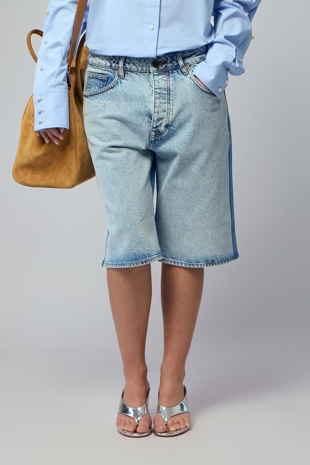 Frenken - Short Two Color Blue Denim - LABELS