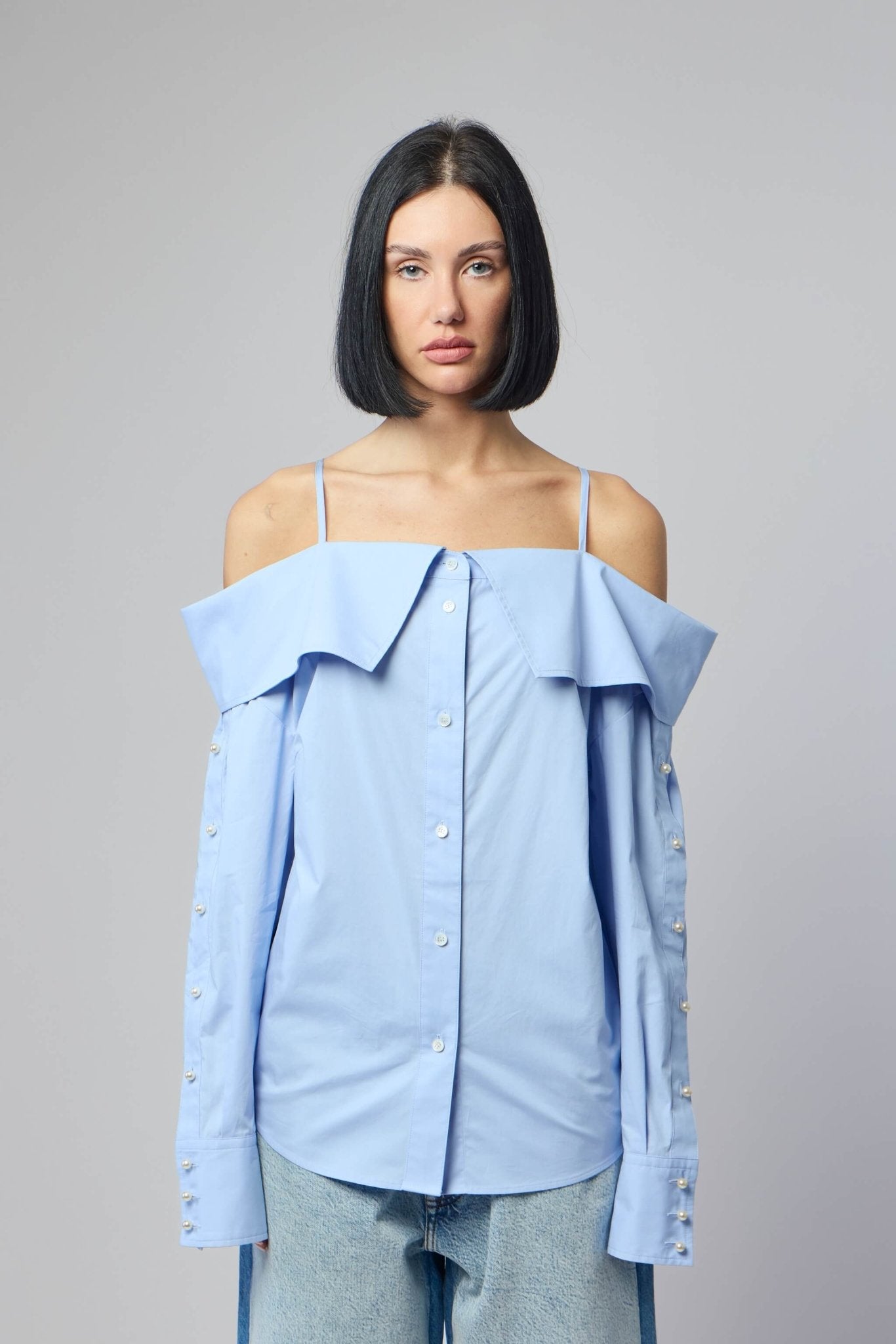 Frenken - Snap Spaghetti Strap Shirt - LABELS