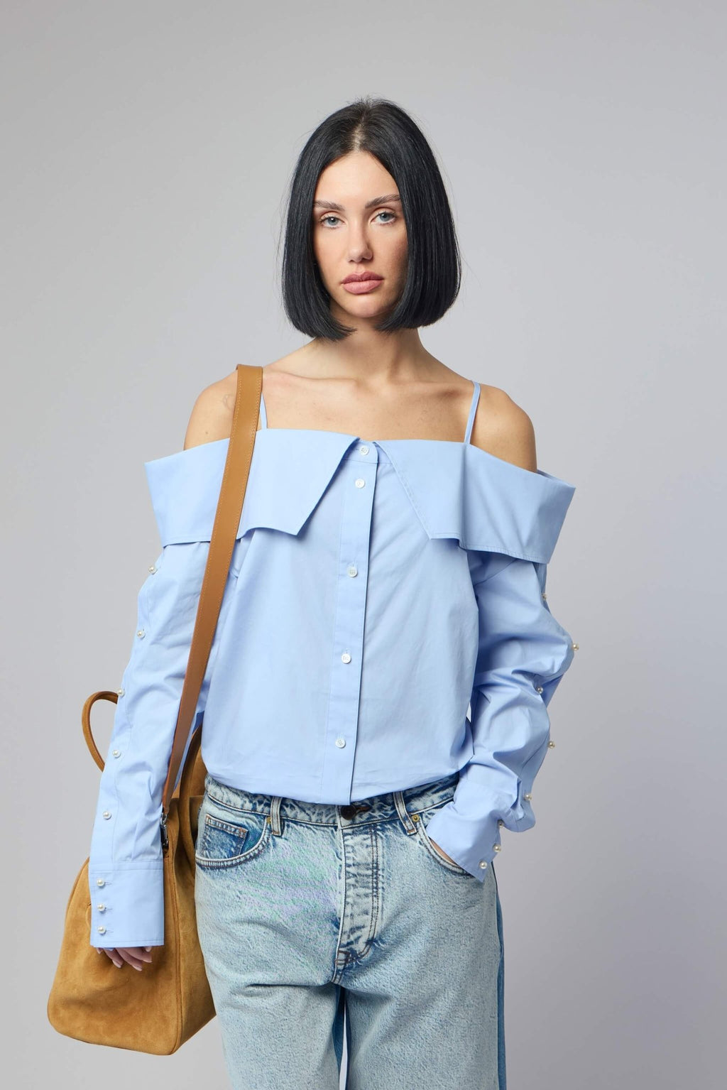 Frenken - Snap Spaghetti Strap Shirt - LABELS